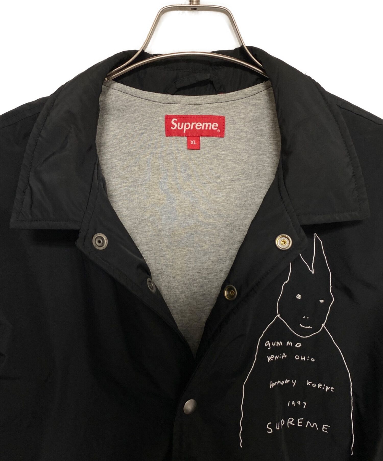 SUPREME (シュプリーム) Gummo Coaches Jacket ブラック サイズ:XL