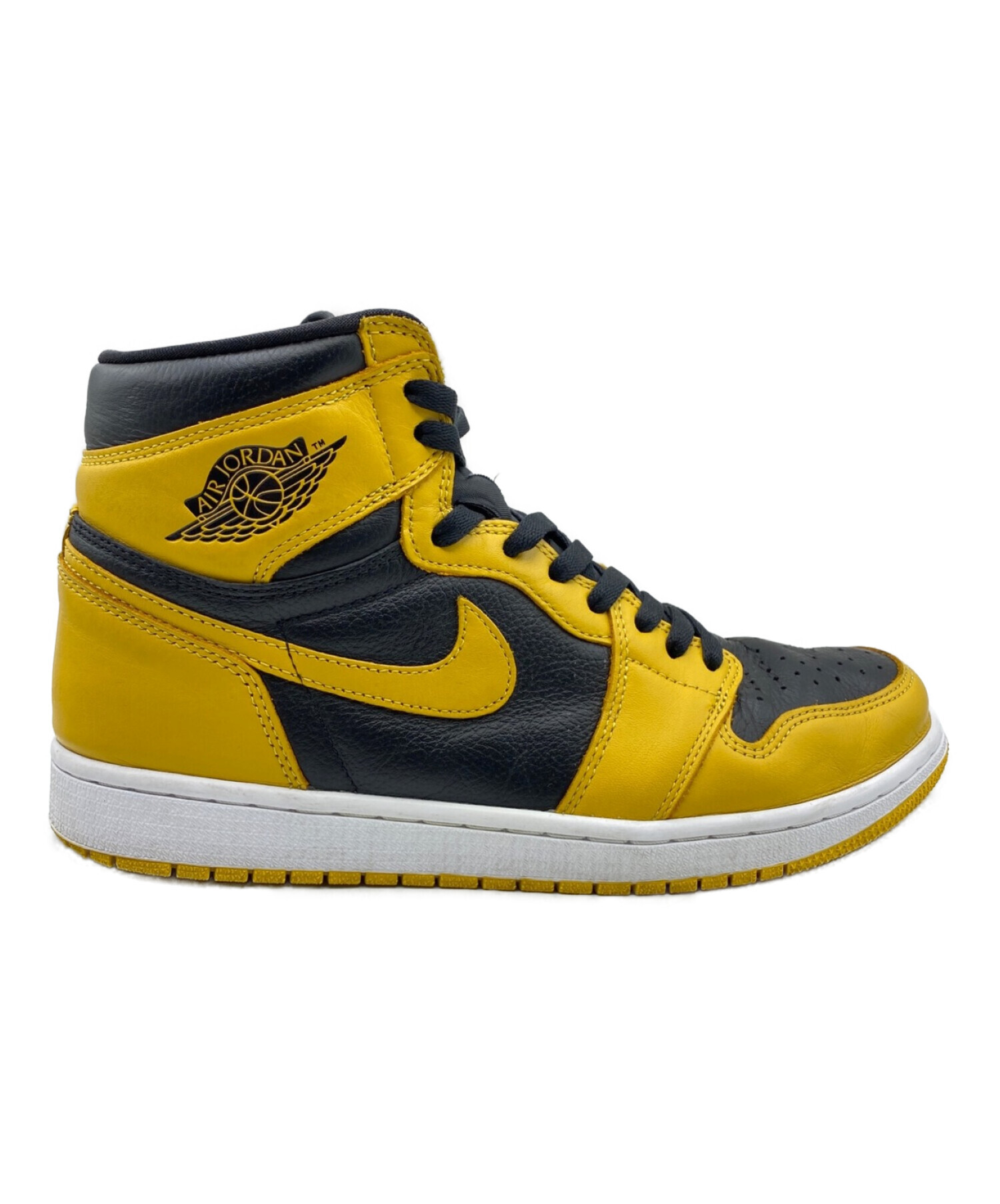 NIKE (ナイキ) AIR JORDAN 1 RETRO HIGH OG POLLEN ブラック×イエロー サイズ:28cm (US10)