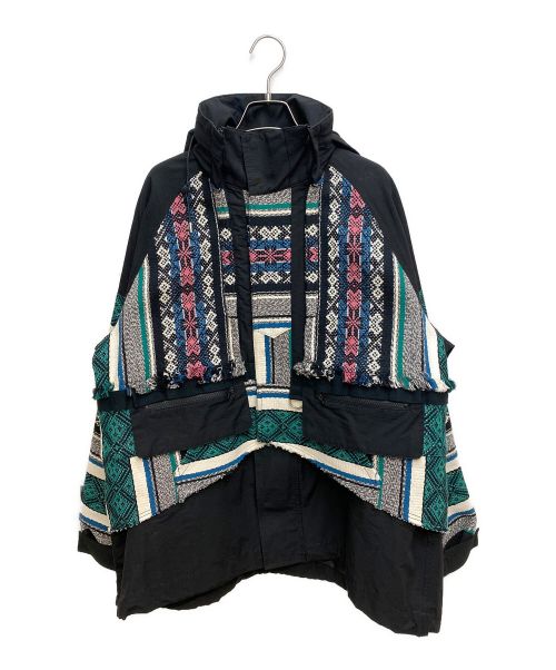 中古・古着通販】sacai (サカイ) Rug Jacquard Blouson ブラック