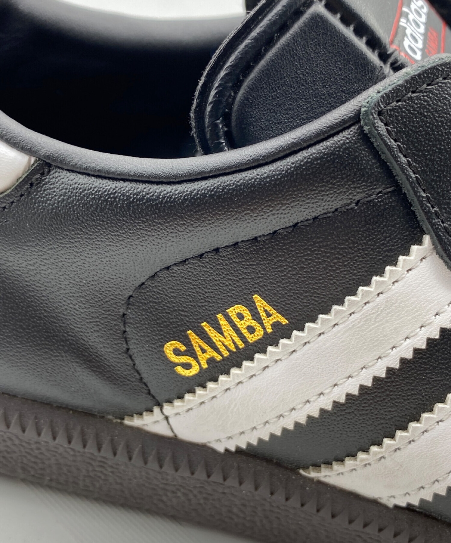 adidas (アディダス) SAMBA LEATHER ブラック サイズ:25.5cm (US7.5)