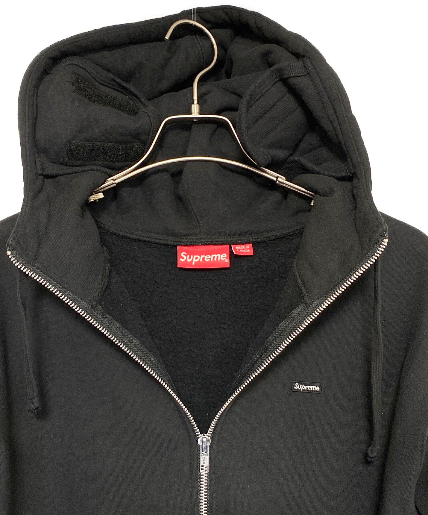 SUPREME (シュプリーム) Small Box Facemask Zip Up Hooded Sweatshirt ブラック サイズ:M