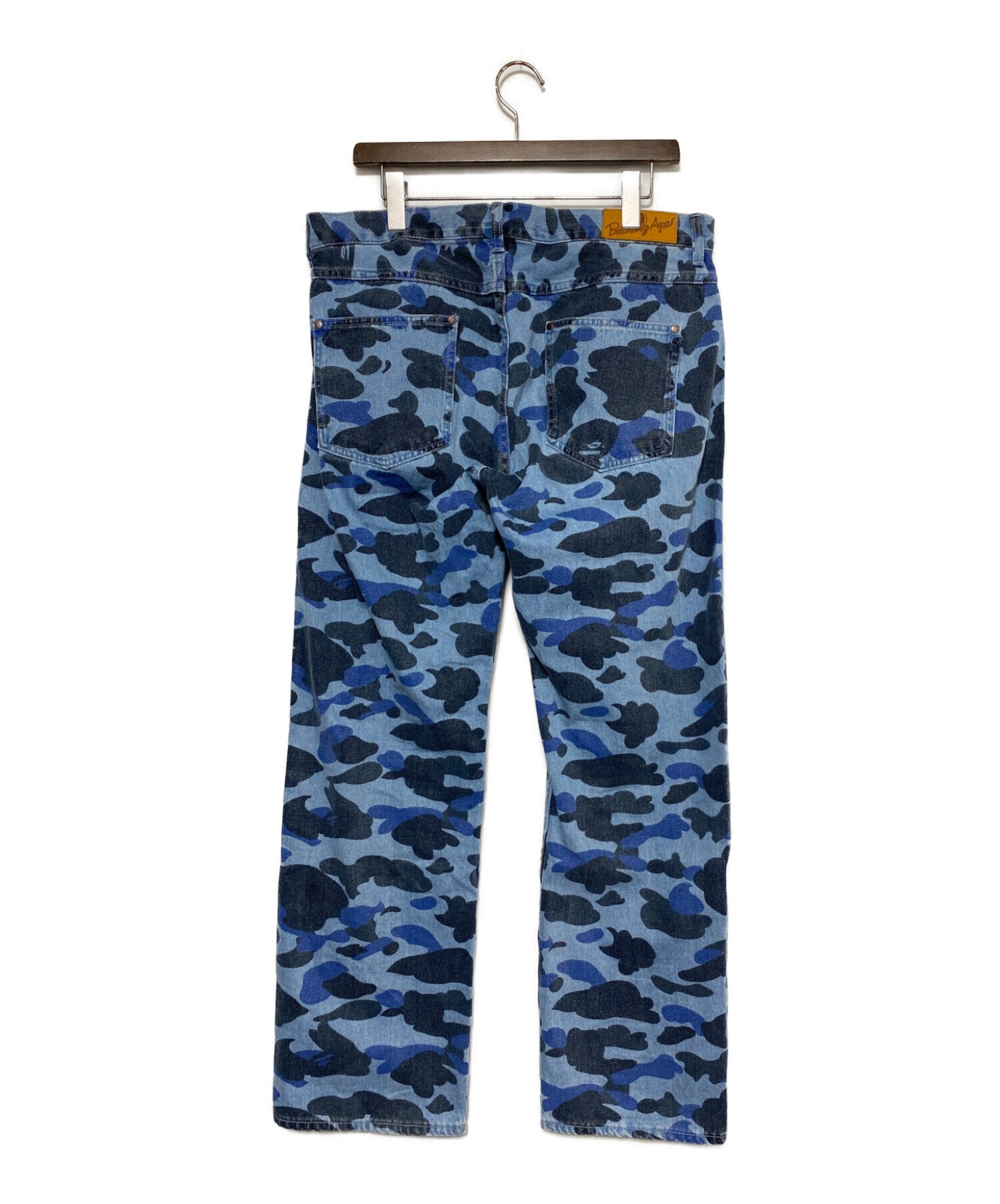 A BATHING APE (ア ベイシング エイプ) COLOR CAMO DENIM PANTS インディゴ サイズ:L