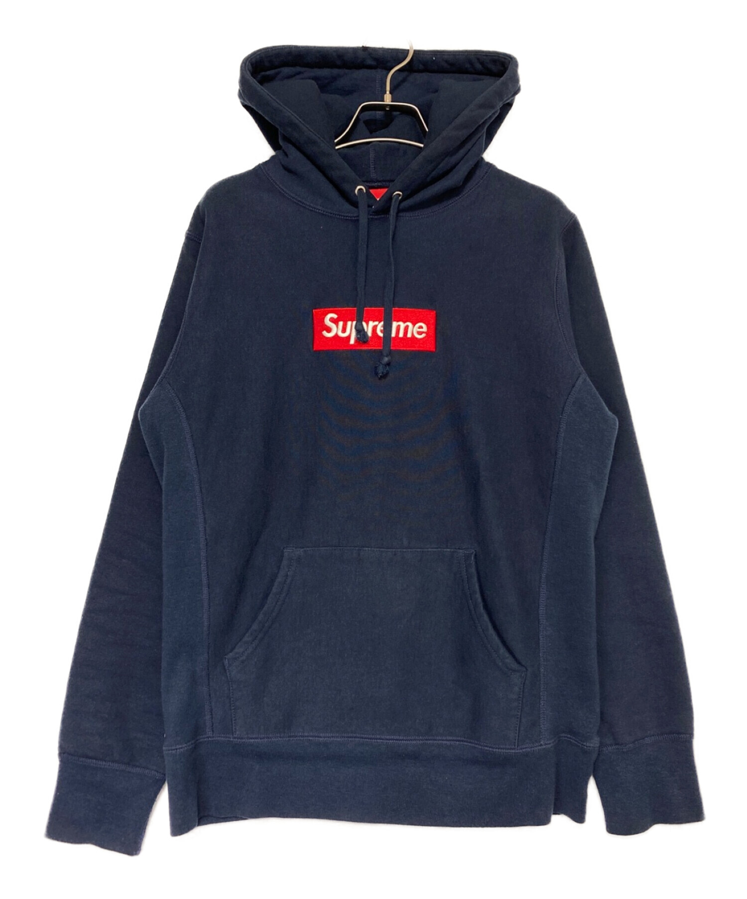 SUPREME (シュプリーム) Box Logo Hooded Sweatshirt ネイビー サイズ:S