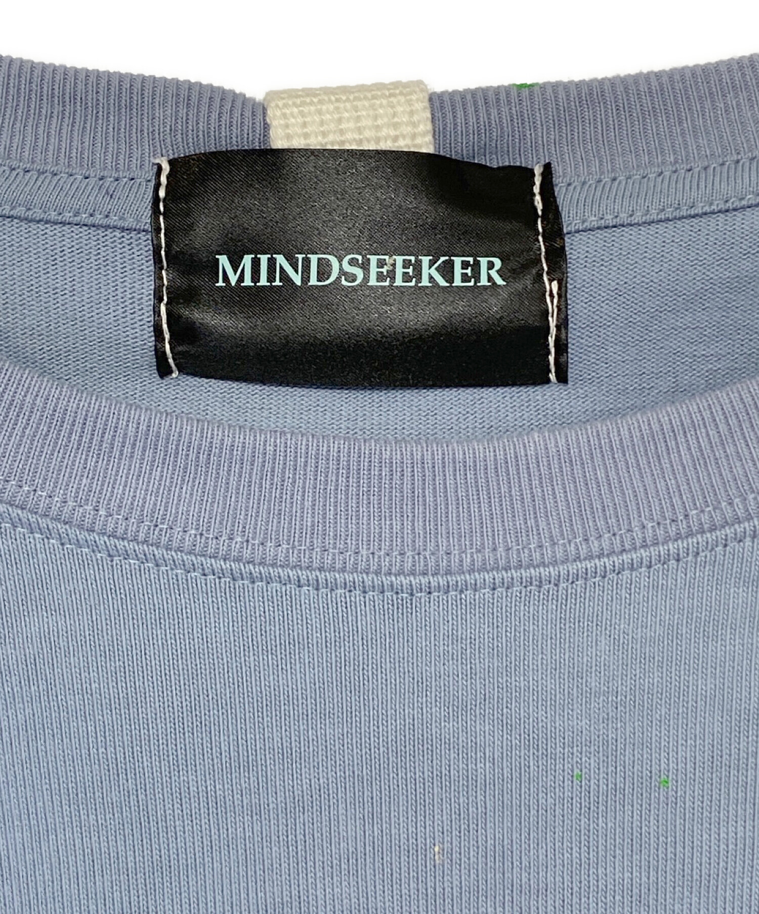 MINDSEEKER (マインドシーカー) ペイント加工ロングスリーブTシャツ スカイブルー サイズ:2