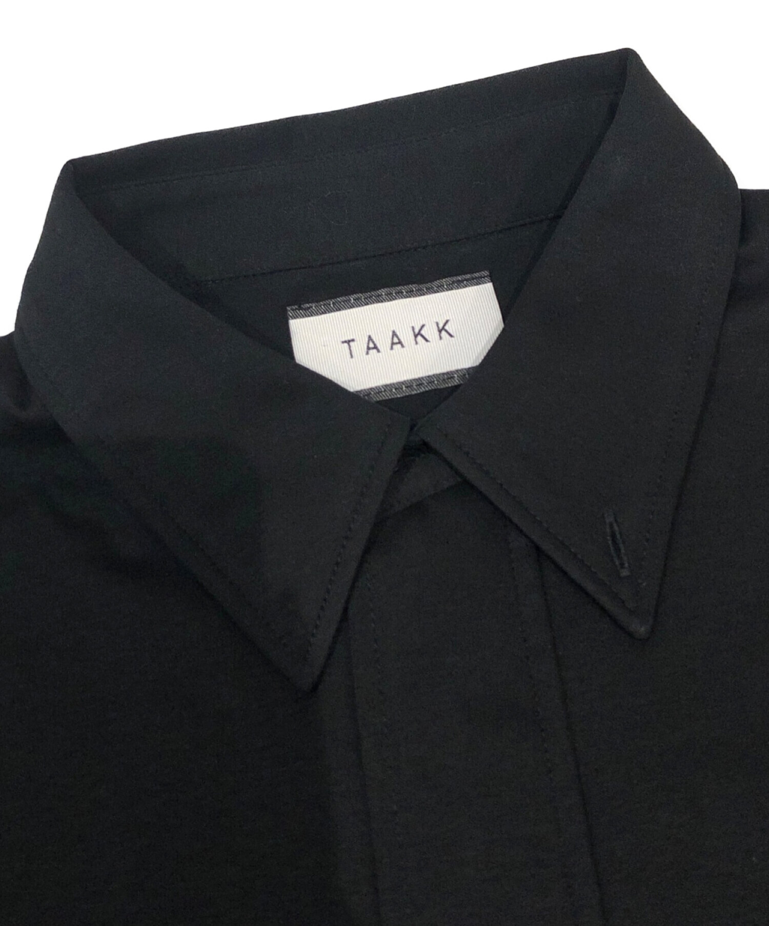 中古・古着通販】TAAKK (ターク) POLO ZIP TEE ブラック サイズ:2