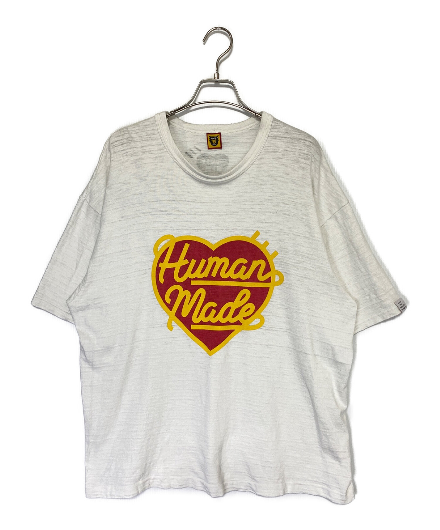 HUMAN MADE (ヒューマンメイド) ハートロゴTシャツ ホワイト サイズ:XXL