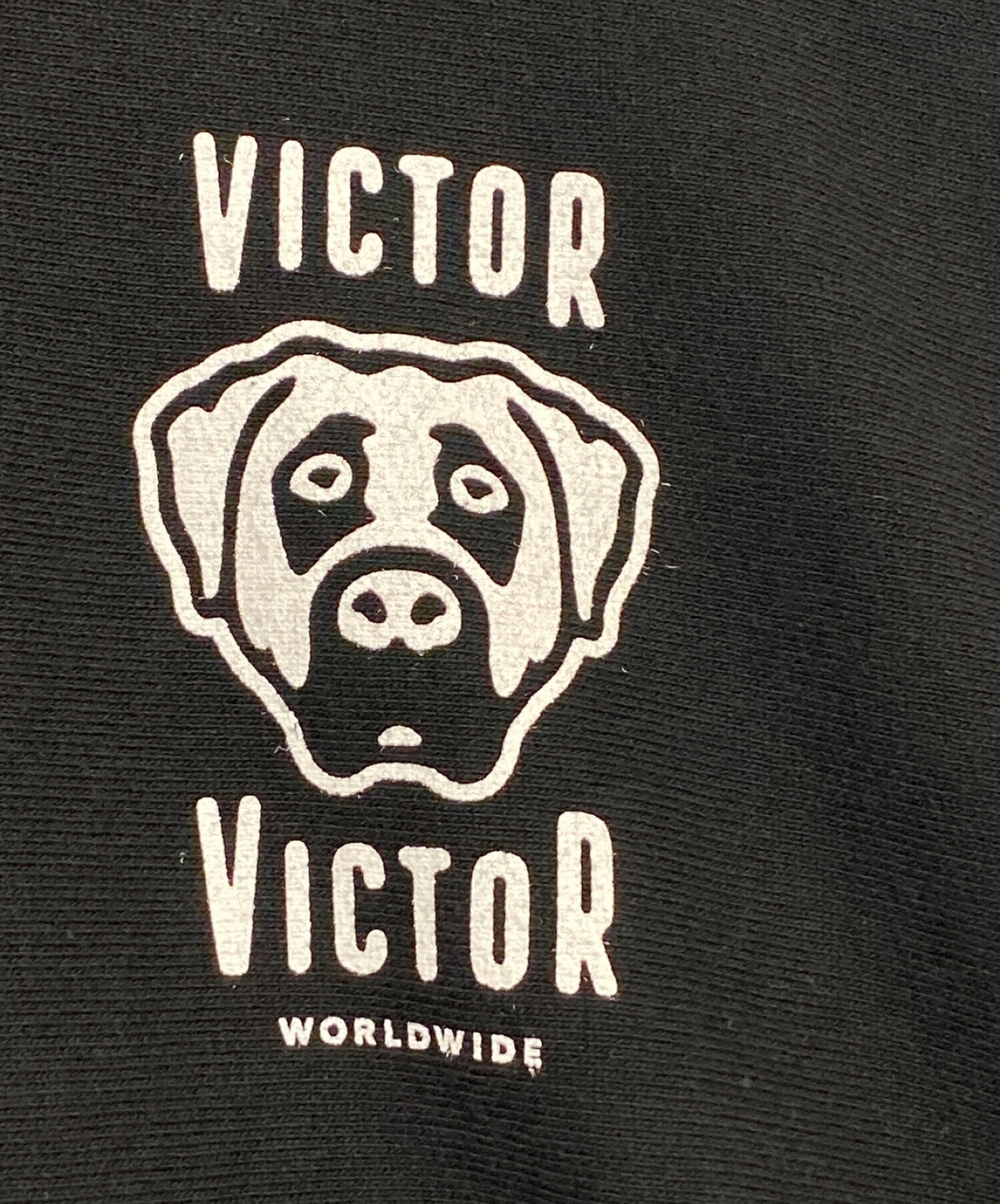 HUMAN MADE (ヒューマンメイド) Victor Victor Worldwide (ヴィクター ヴィクター ワールドワイド) VICTOR  VICTOR HOODIE ブラック サイズ:XL