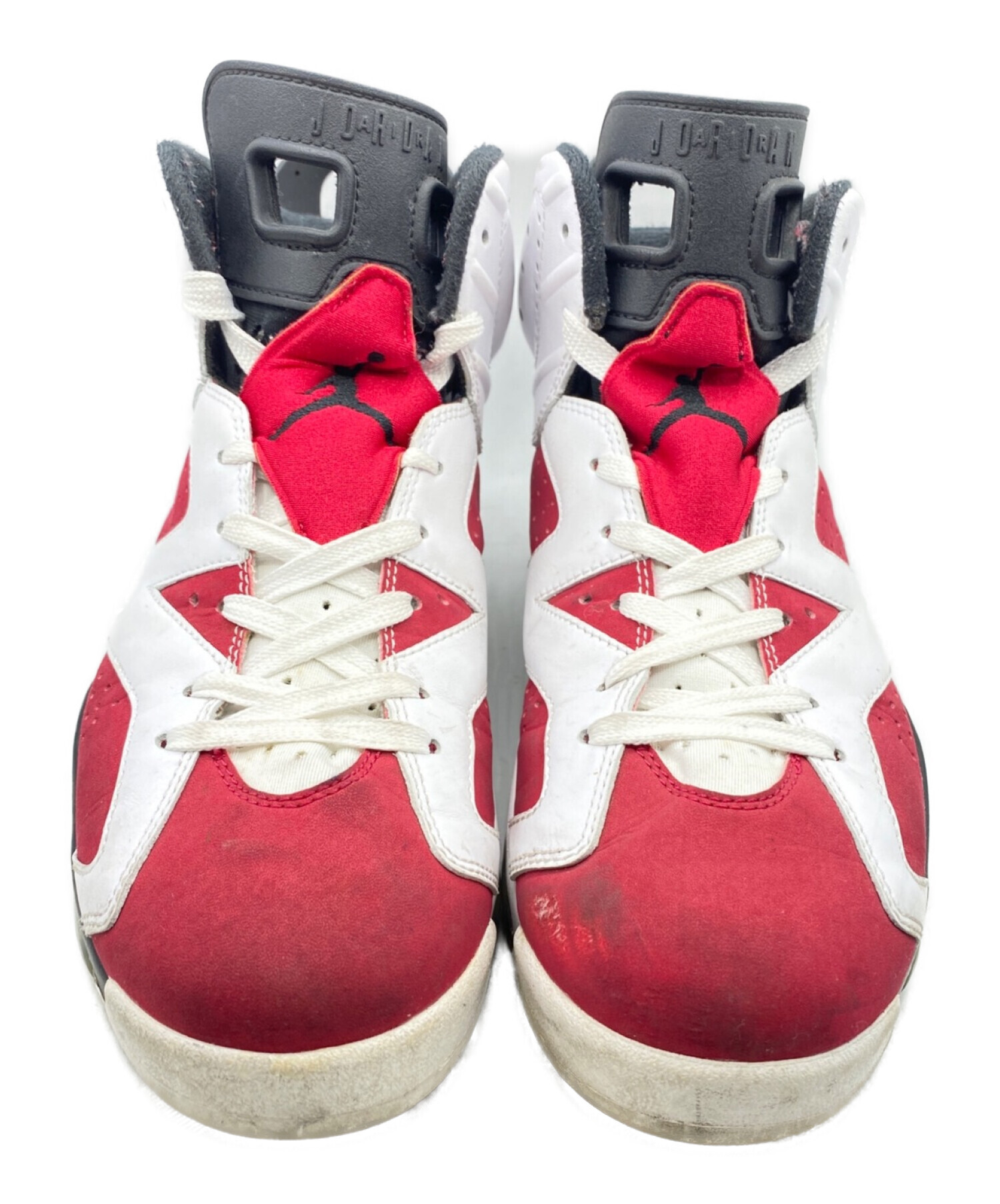 NIKE (ナイキ) AIR JORDAN 6 RETRO CARMINE ホワイト×レッド サイズ:27.5cm(US 9.5)