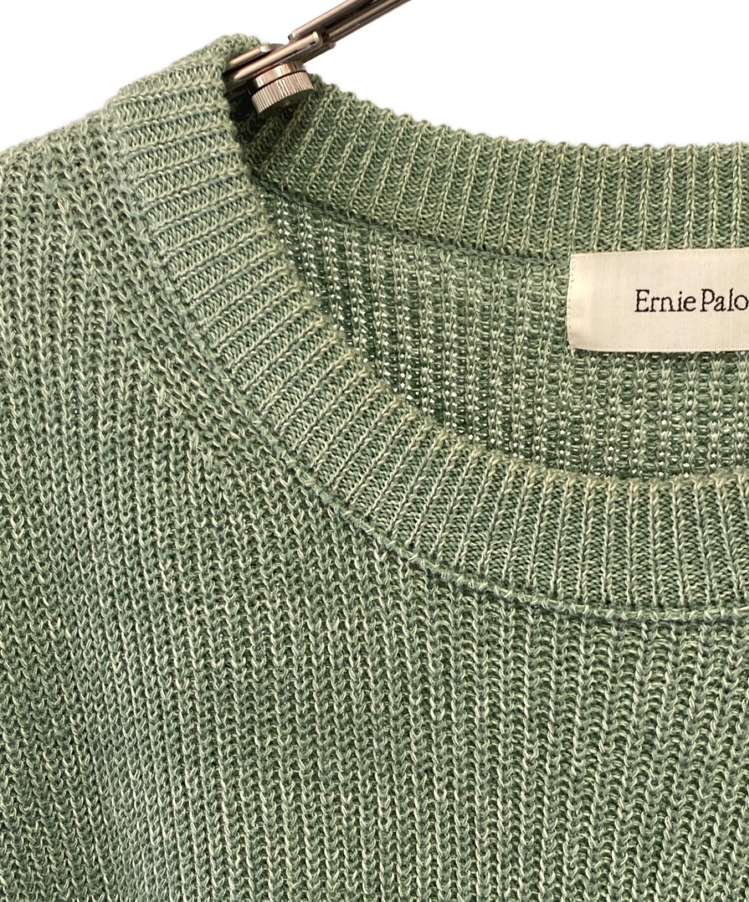 アウトレットの場合 Ernie palo s/s green knit サイズ44 - トップス