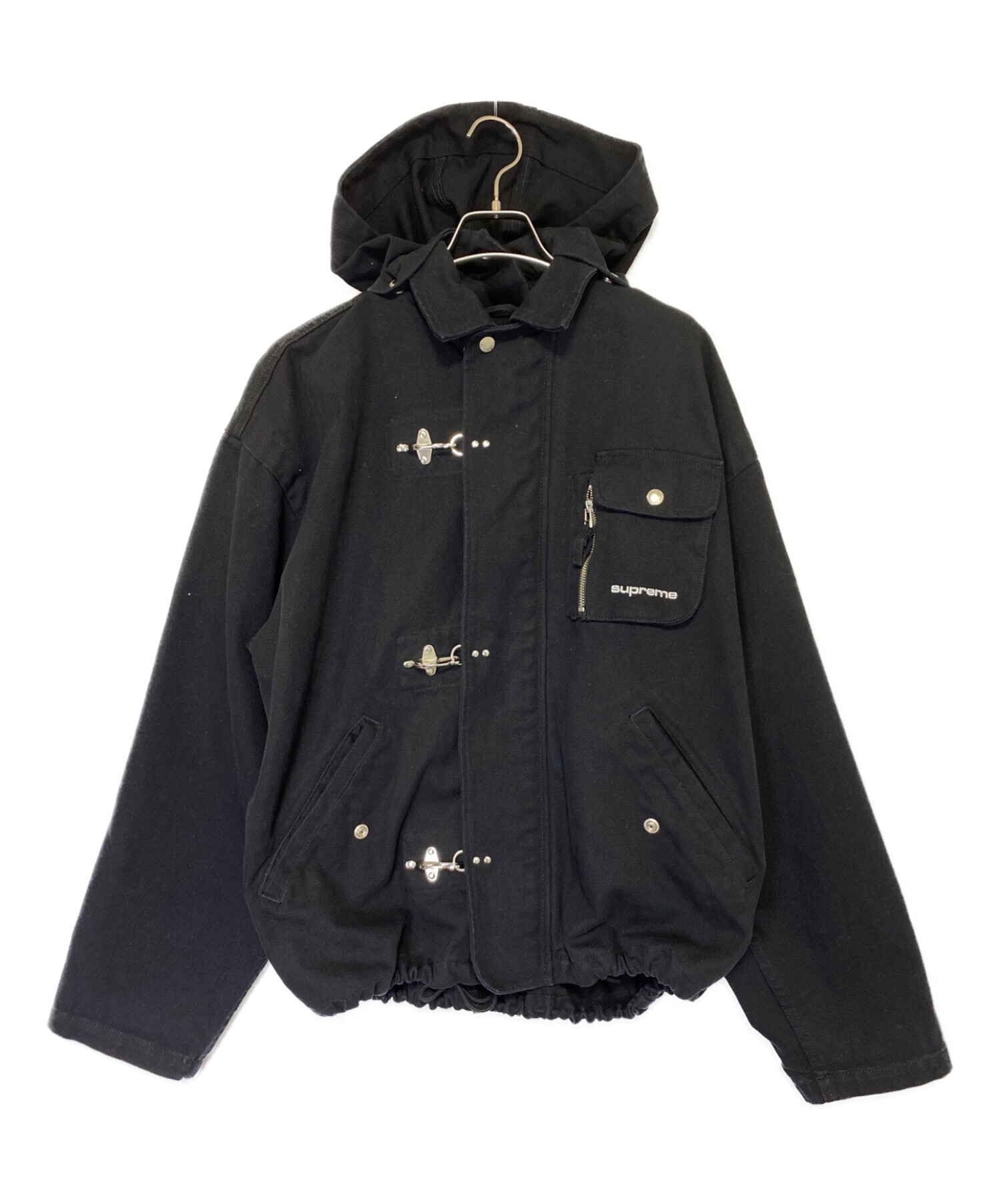SUPREME (シュプリーム) Canvas Clip Jacket ブラック サイズ:XL