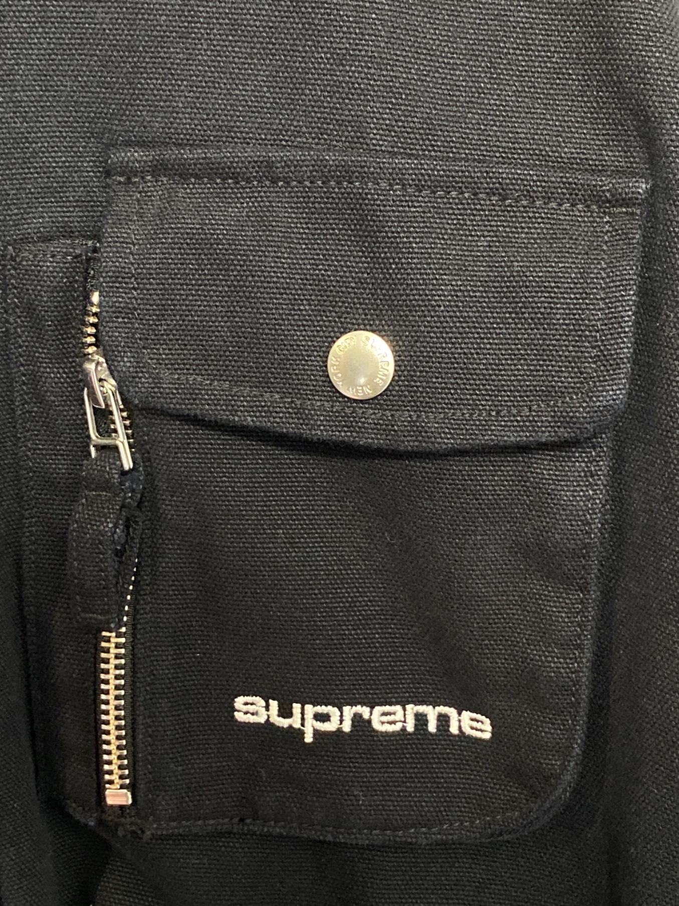中古・古着通販】SUPREME (シュプリーム) Canvas Clip Jacket ブラック