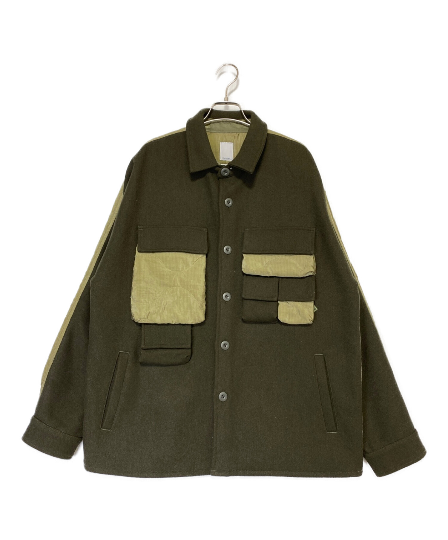 Liberaiders (リベレイダーズ) QUILTED UTILITY SHIRT グリーン サイズ:L