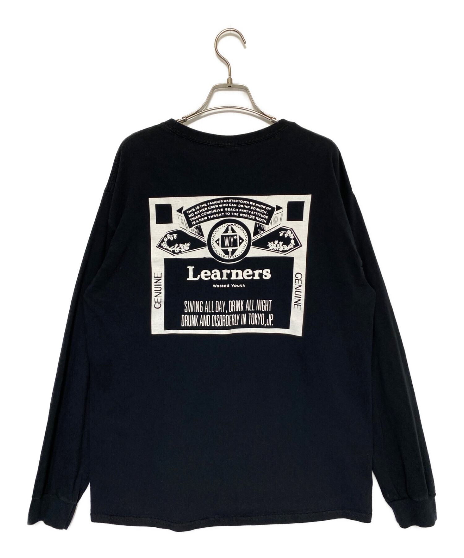 wasted youth x learners ロンT long sleeve
