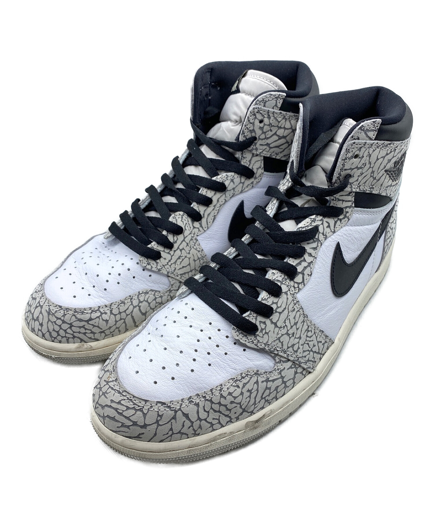 NIKE (ナイキ) Air Jordan 1 High OG White Cement グレー サイズ:30.5cm ( US 12.5 )