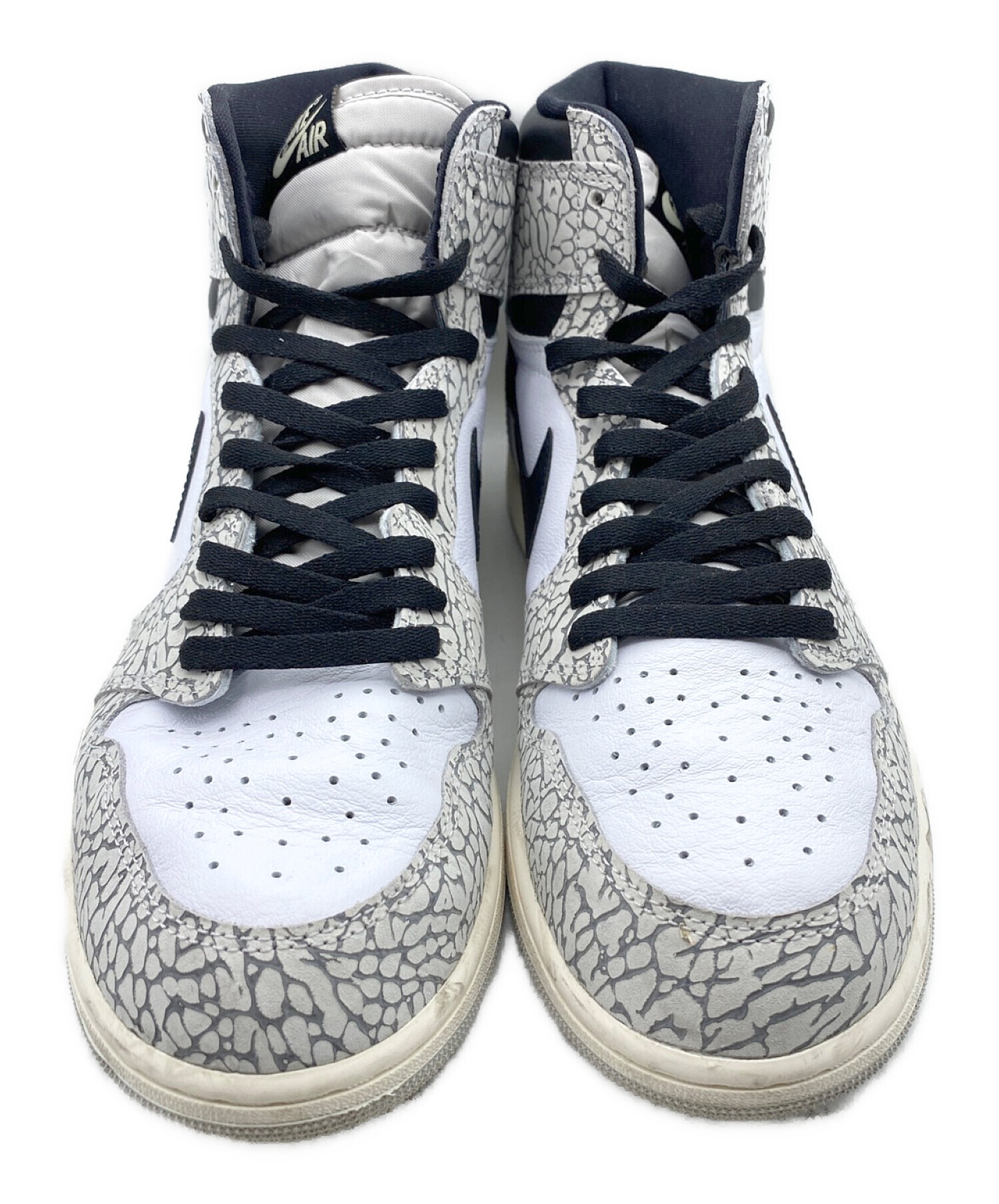 NIKE (ナイキ) Air Jordan 1 High OG White Cement グレー サイズ:30.5cm ( US 12.5 )