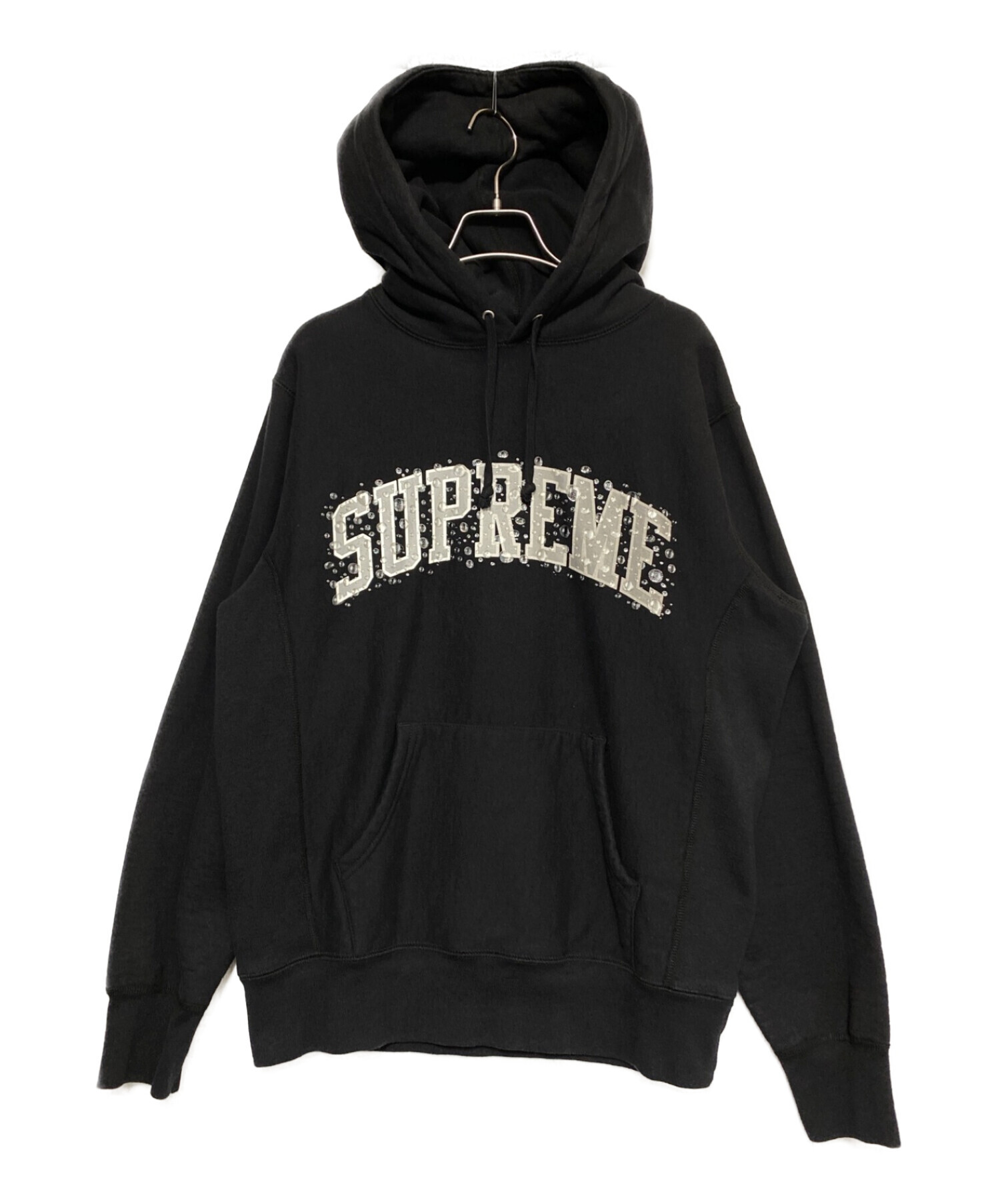【美品】Supreme Black Hooded SweatShirt M