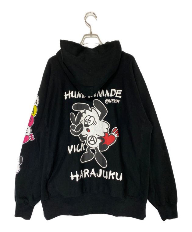 中古・古着通販】HUMAN MADE (ヒューマンメイド) VERDY “VICK” (ベルディ― ヴィック) VICK PIZZA HOODIE  ブラック サイズ:XL｜ブランド・古着通販 トレファク公式【TREFAC FASHION】スマホサイト