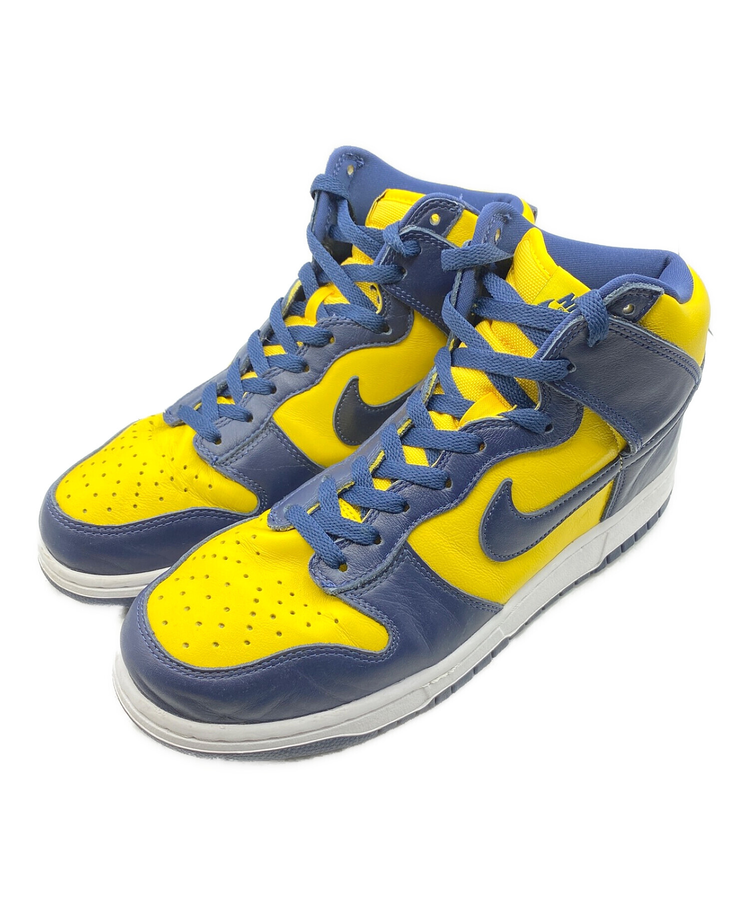 中古・古着通販】NIKE (ナイキ) DUNK HI MICHIGAN ネイビー×イエロー