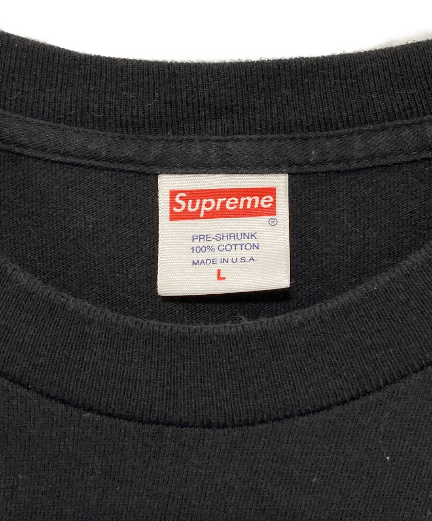 中古・古着通販】SUPREME (シュプリーム) BOX LOGO L/S TEE ブラック