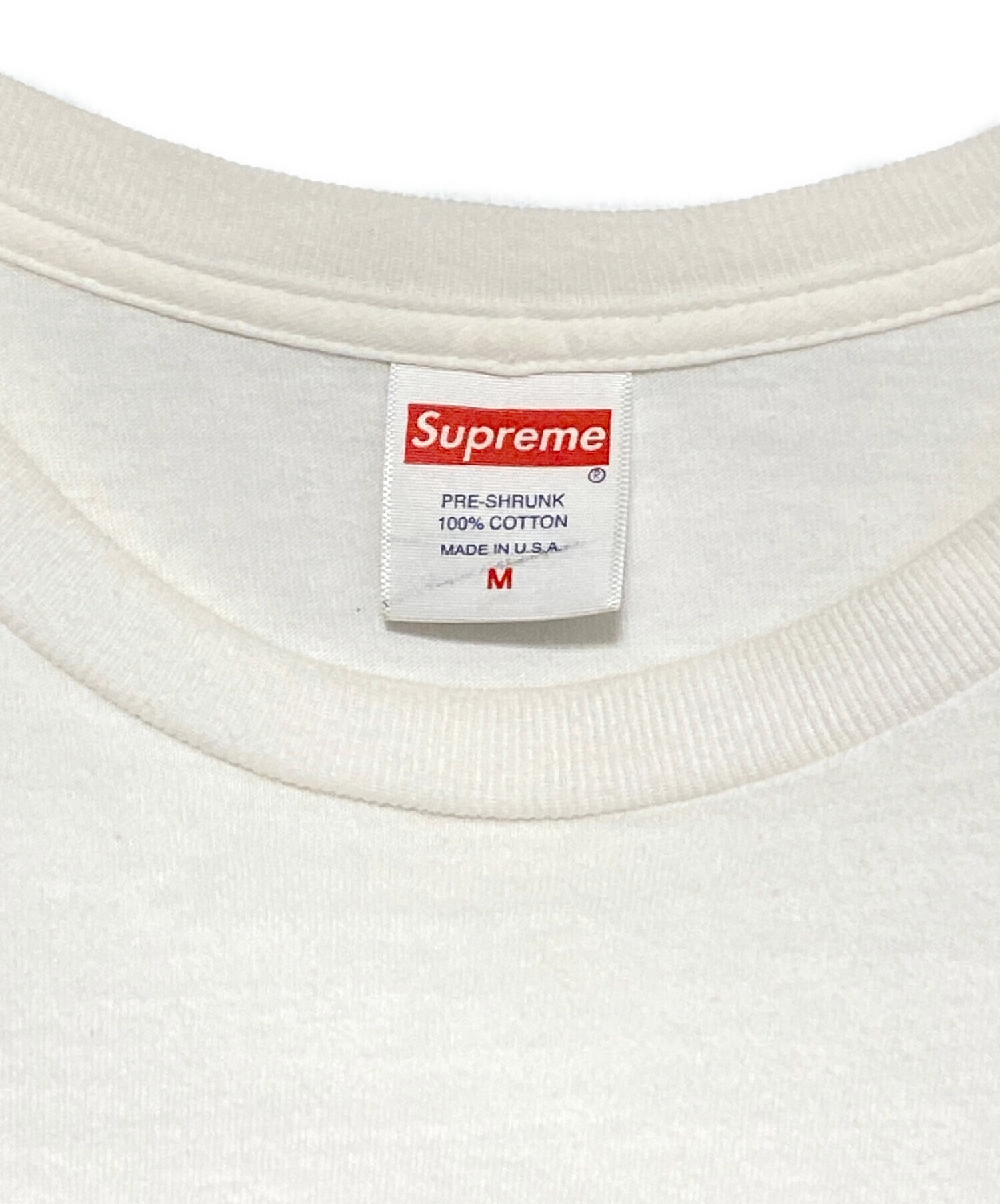 Supreme (シュプリーム) Arabic Logo L/S Tee ホワイト サイズ:M