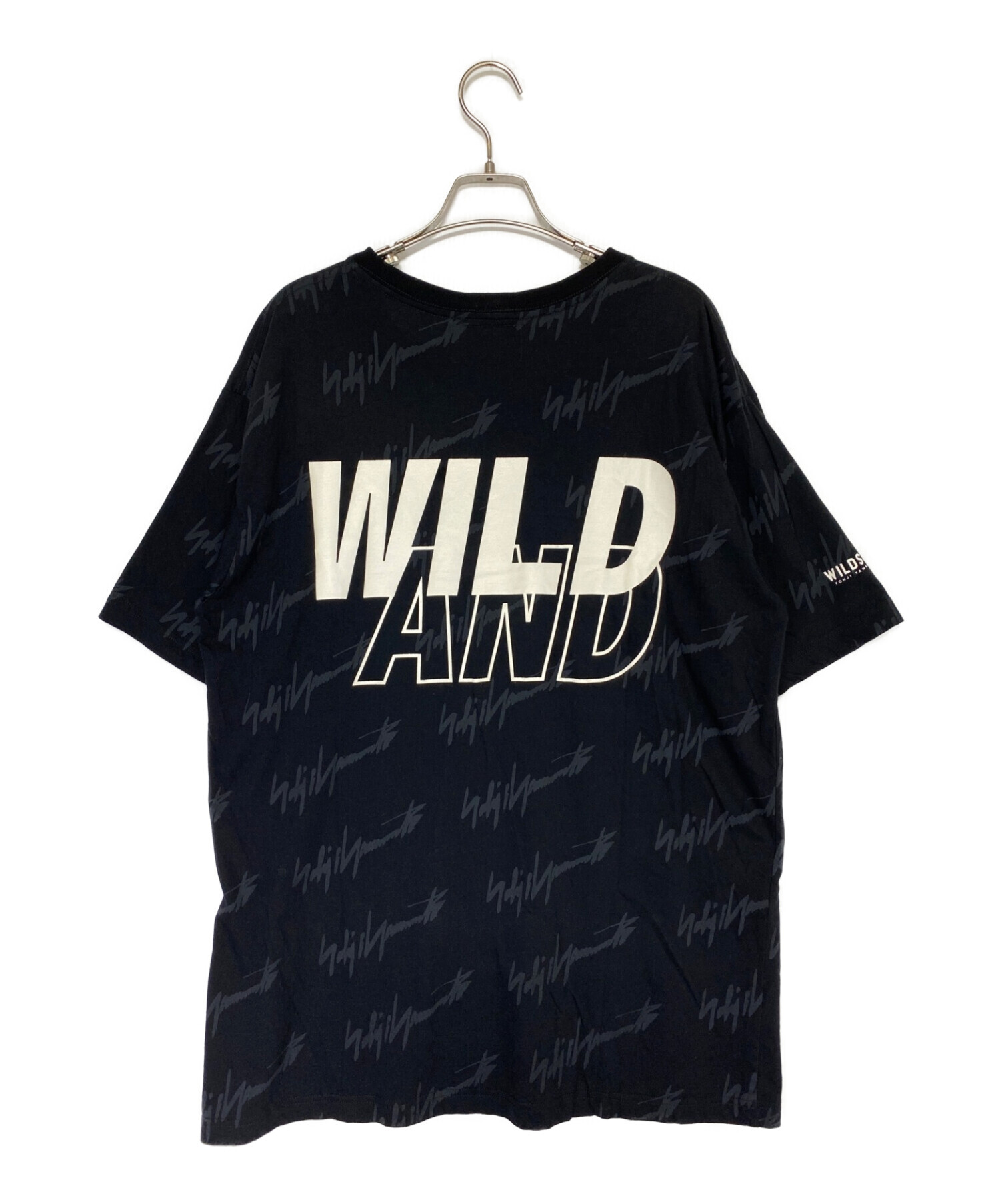 WIND AND SEA (ウィンダンシー) WILDSIDE YOHJI YAMAMOTO (ワイルドサイド ヨウジ ヤマモト) Monogram  Print T-shirt ブラック サイズ:4