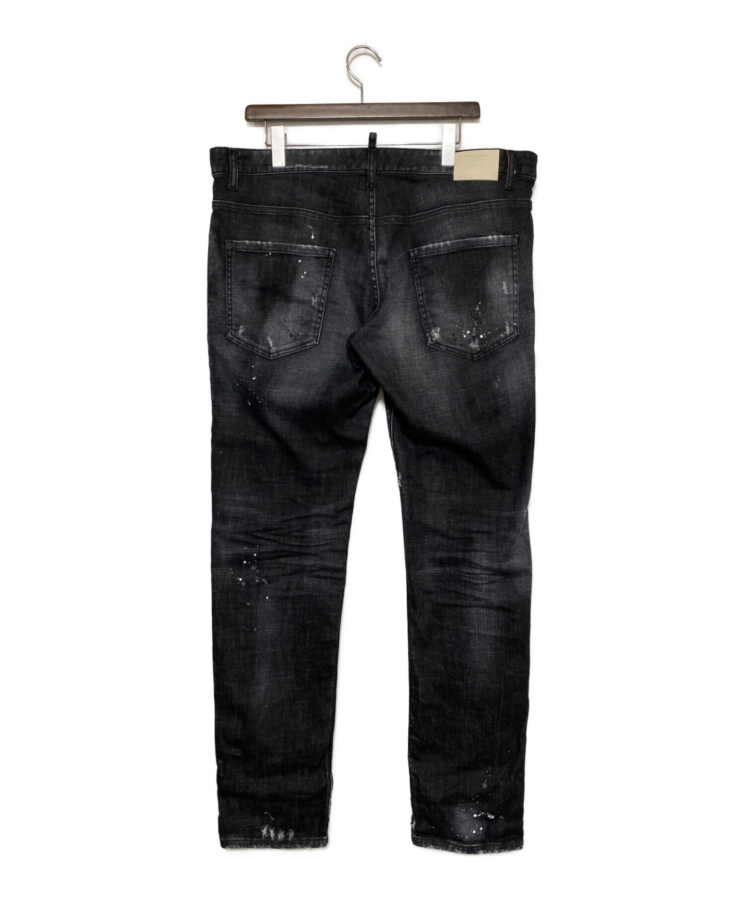 新品 DSQUARED2 Dark Ripped Skater Jeans