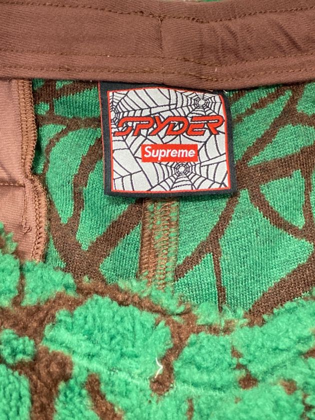 SUPREME (シュプリーム) SPYDER (スパイダー) Spyder Web Polar Fleece Pant グリーン サイズ:S