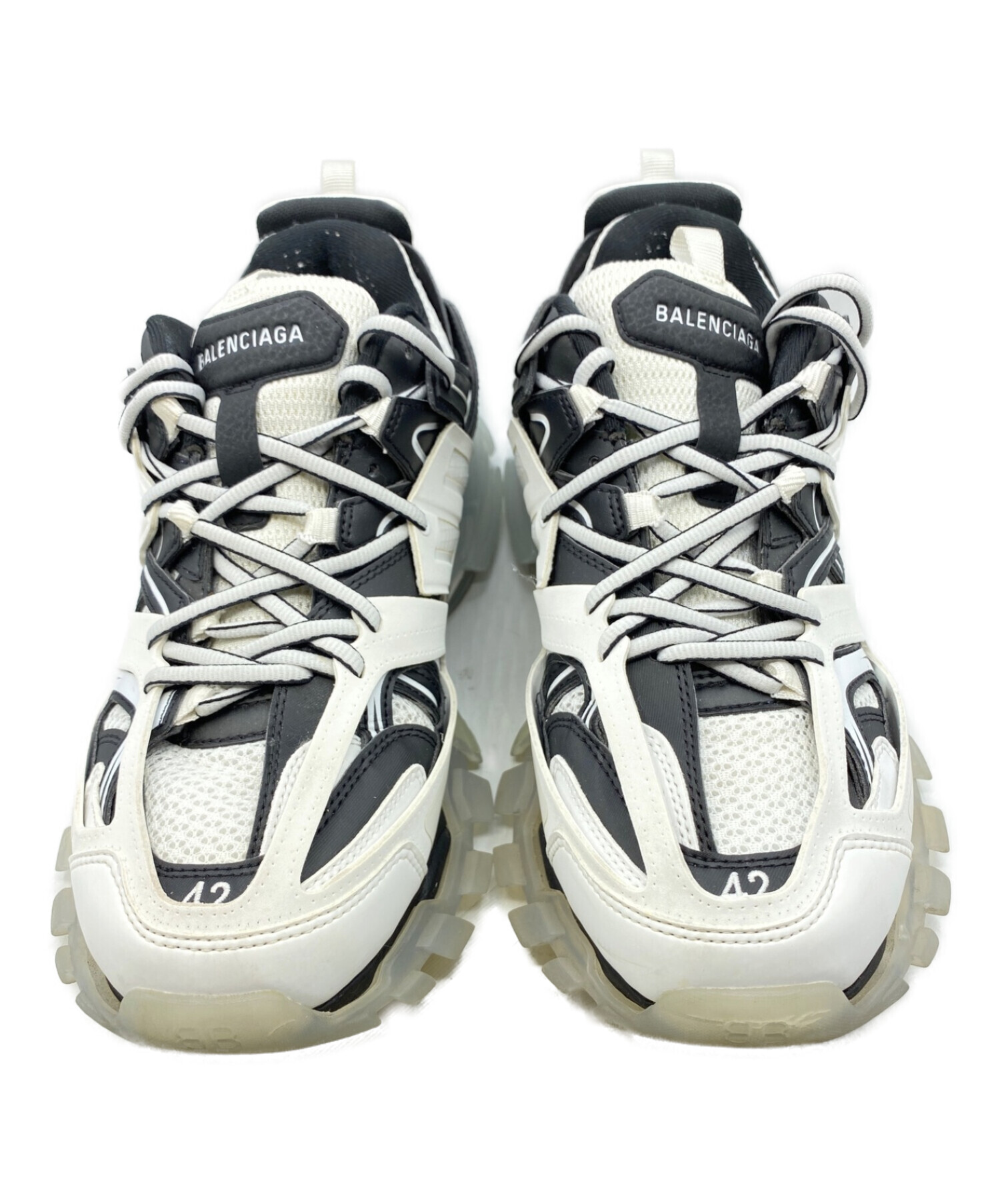 BALENCIAGA (バレンシアガ) TRACK CLEAR SOLE ホワイト×ブラック サイズ:42