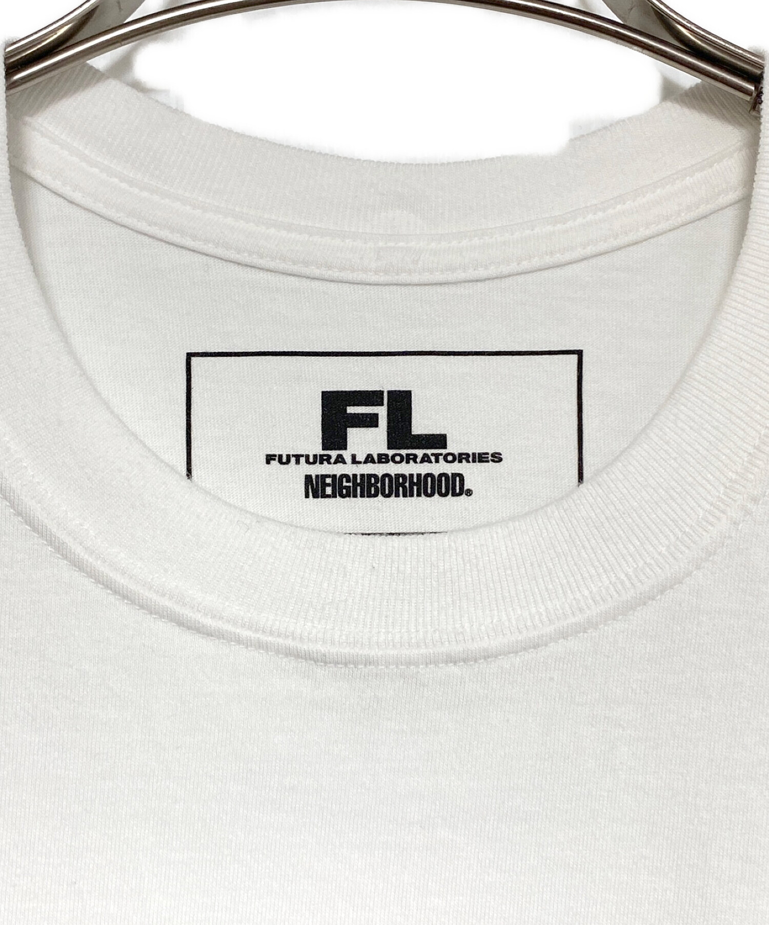 NEIGHBORHOOD (ネイバーフッド) FUTURA LABORATORIES (フューチュラ ラボラトリーズ) Tシャツ ホワイト サイズ:L