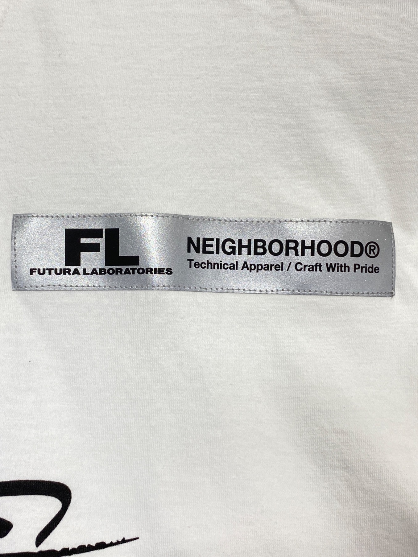 NEIGHBORHOOD (ネイバーフッド) FUTURA LABORATORIES (フューチュラ ラボラトリーズ) Tシャツ ホワイト サイズ:L