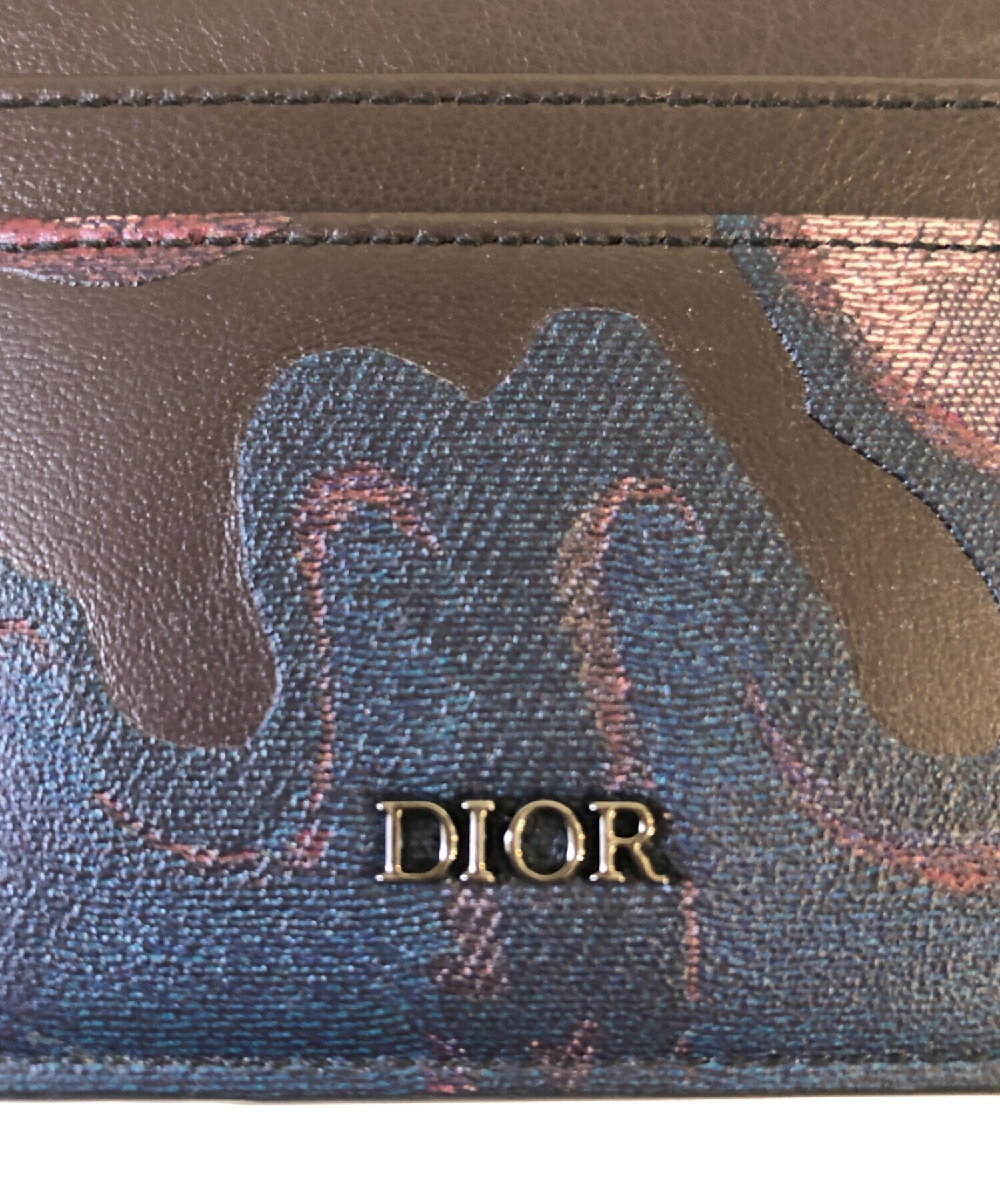 Dior (ディオール) PETER DOIG (ピーター・ドイグ) カードケース ブラウン