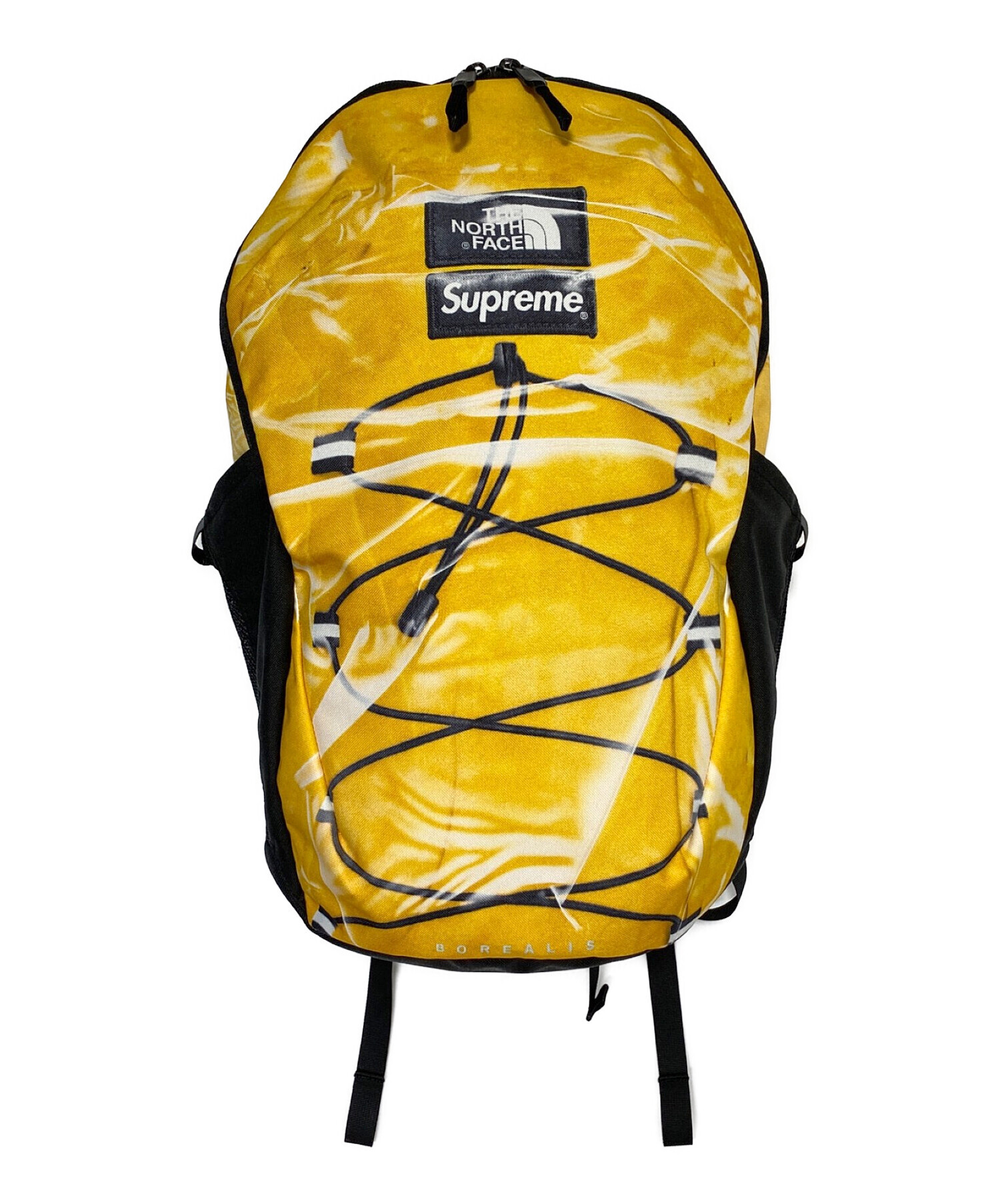 supreme northface bag yellow