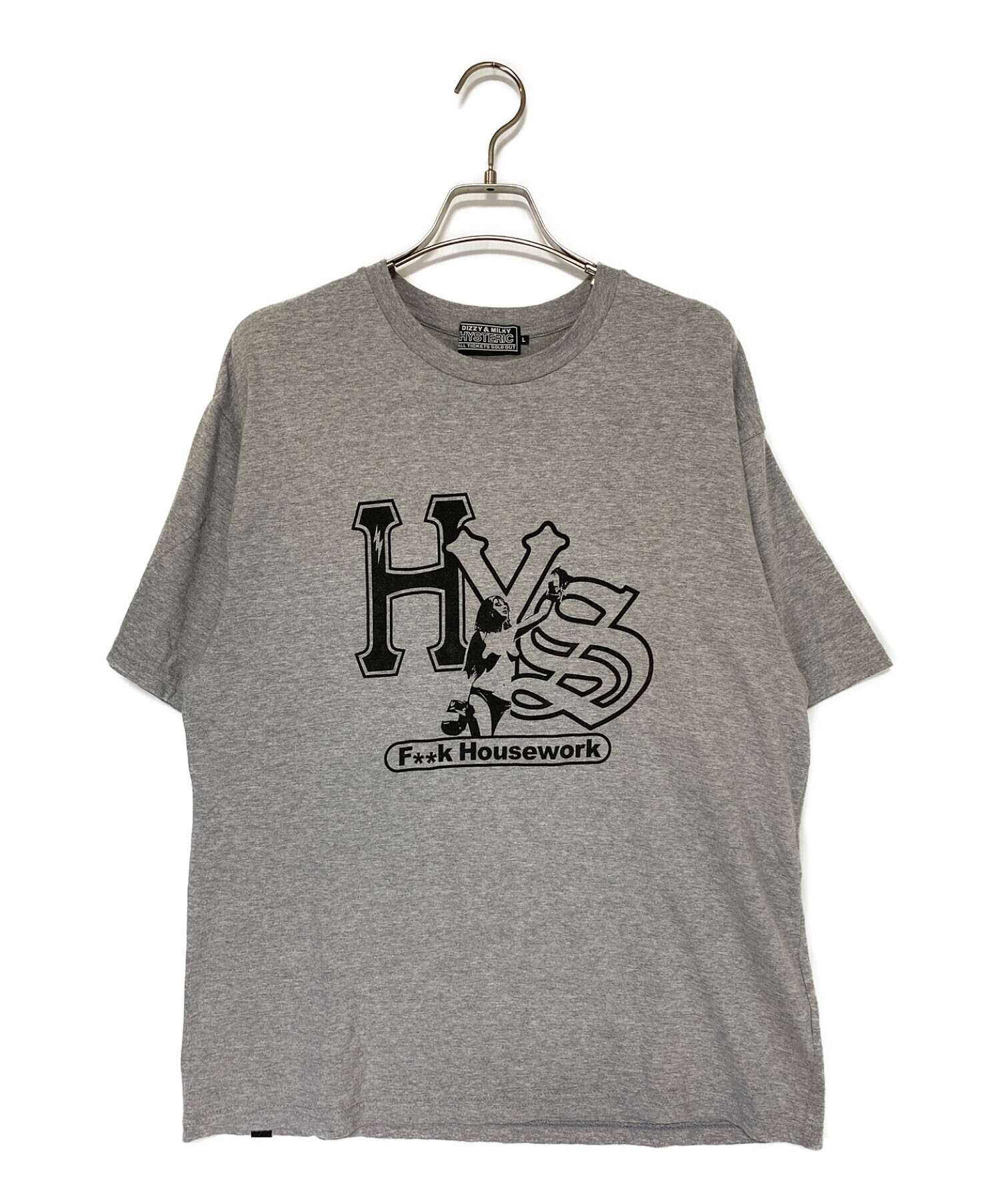 Hysteric Glamour (ヒステリックグラマー) CHAMPION STYLE T-SHIRT グレー サイズ:L