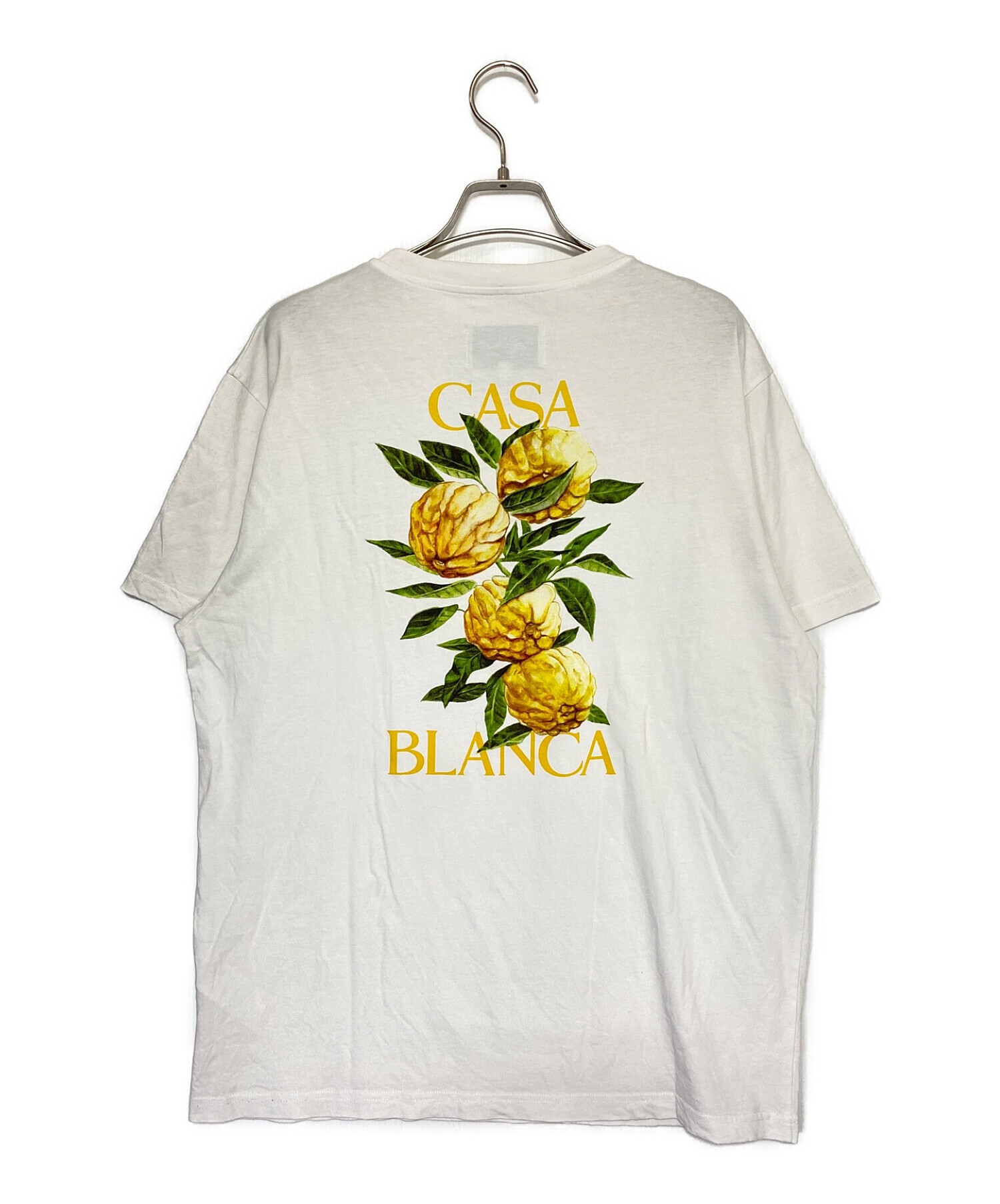 中古・古着通販】CASABLANCA (カサブランカ) Yuzu T-Shirt ホワイト サイズ:M｜ブランド・古着通販  トレファク公式【TREFAC FASHION】スマホサイト