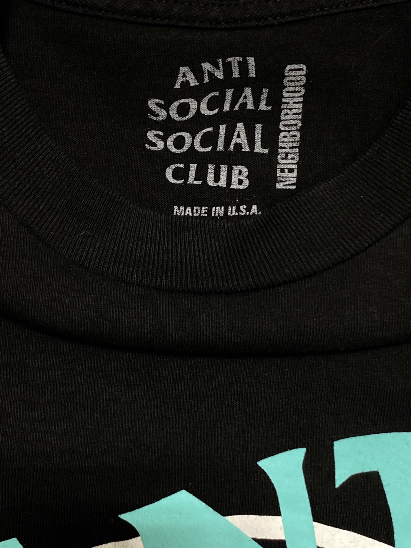 Anti Social Social Club (アンチソーシャルソーシャルクラブ) NEIGHBORHOOD (ネイバーフッド) ASSC  F&F/C-TEE.SS ブラック サイズ:M