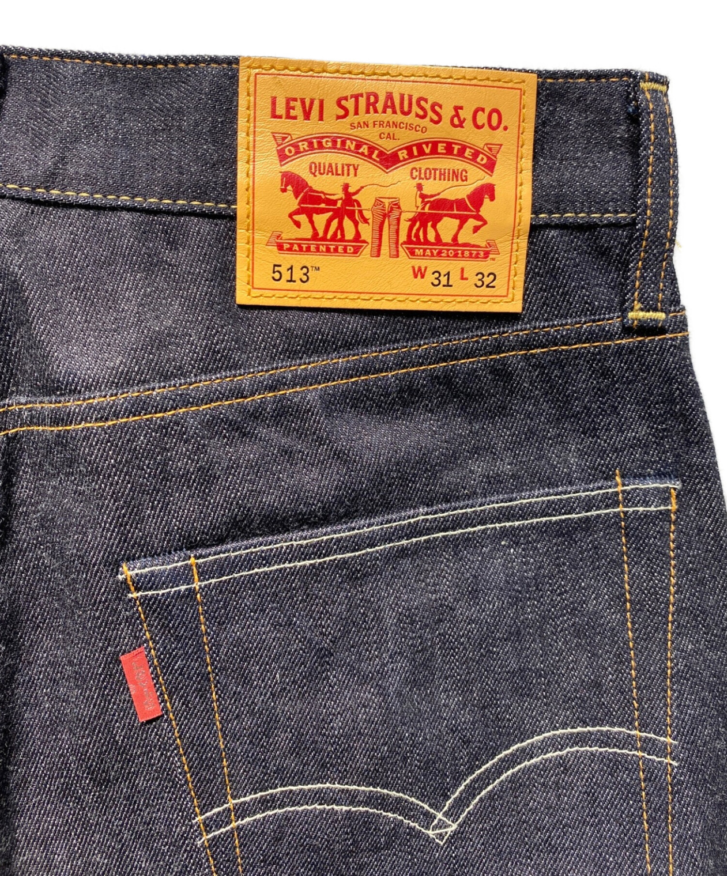 COMME des GARCONS JUNYA WATANABE MAN (コム デ ギャルソン ジュンヤ ワタナベ マン) LEVI'S  (リーバイス) ステッチデザインデニムパンツ インディゴ サイズ:S