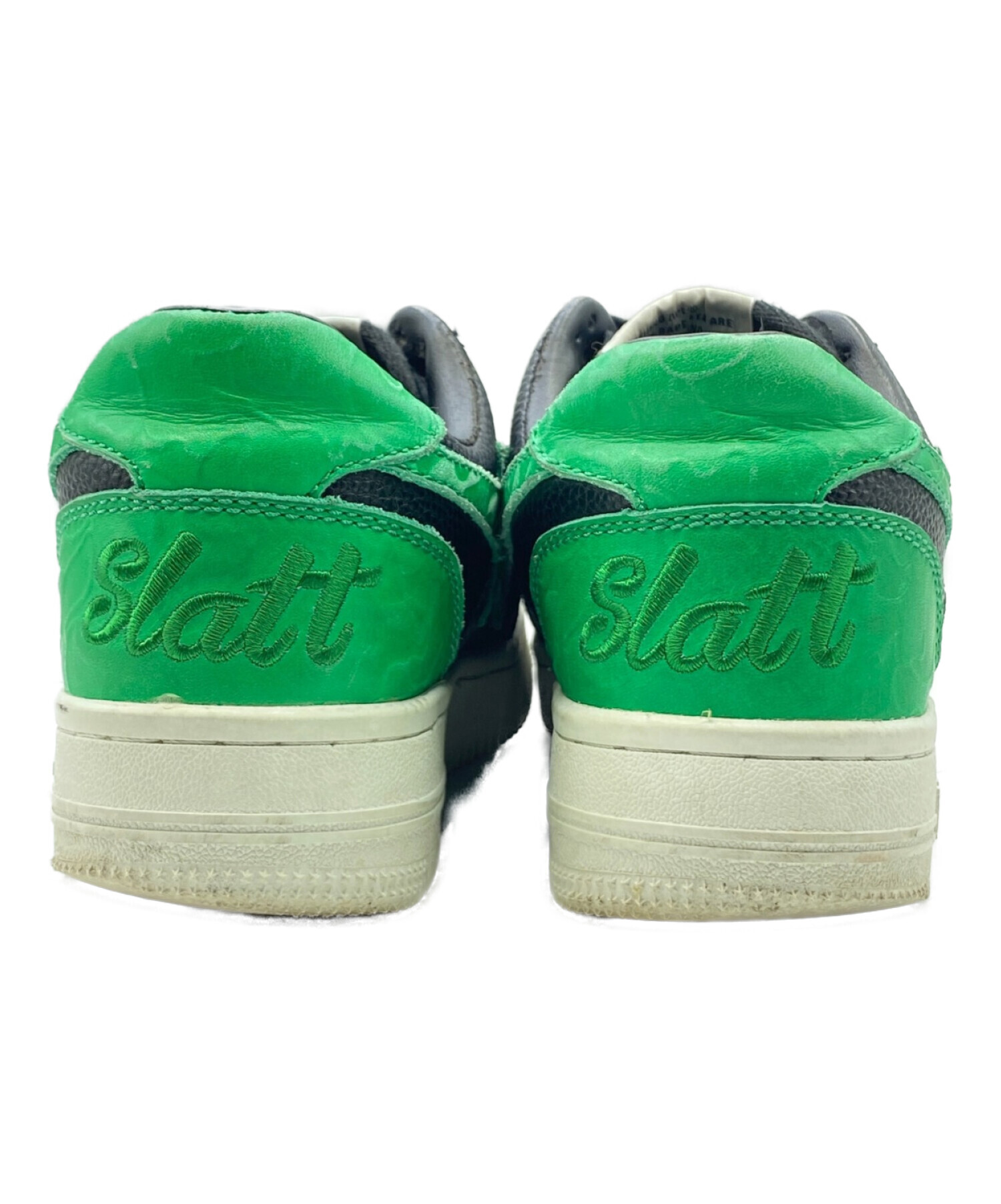 A BATHING APE (ア ベイシング エイプ) GUNNA (ガンナ) Bape Sta Low Gunna ブラック×グリーン  サイズ:25.5cm (US7.5)