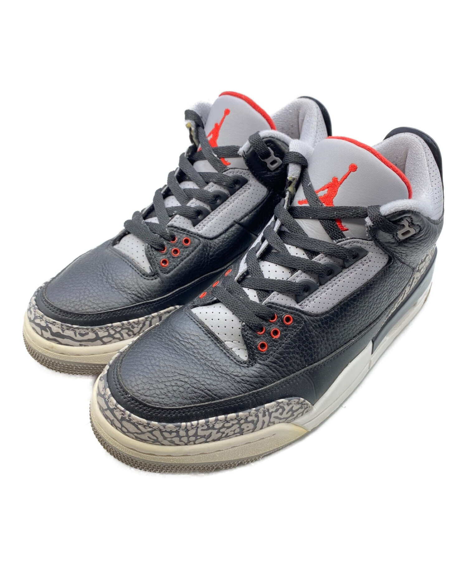 NIKE (ナイキ) AIR JORDAN 3 RETRO OG ブラック×グレー サイズ:28.5cm （US10.5）