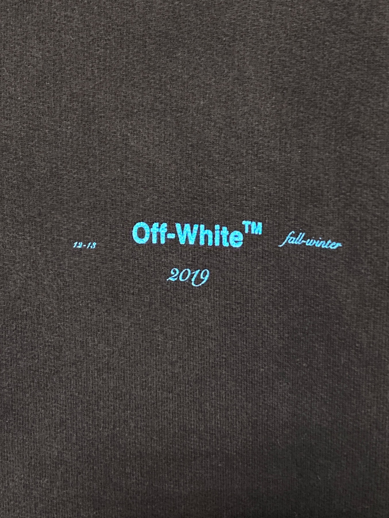 OFFWHITE (オフホワイト) DIAG GRADIENT CREWNECK ブラック サイズ:M