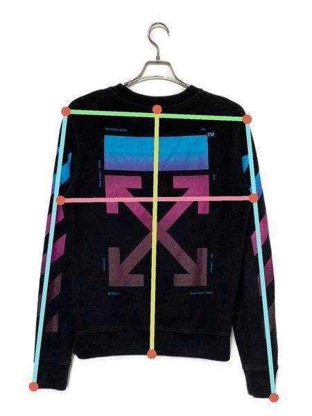 中古・古着通販】OFFWHITE (オフホワイト) DIAG GRADIENT CREWNECK