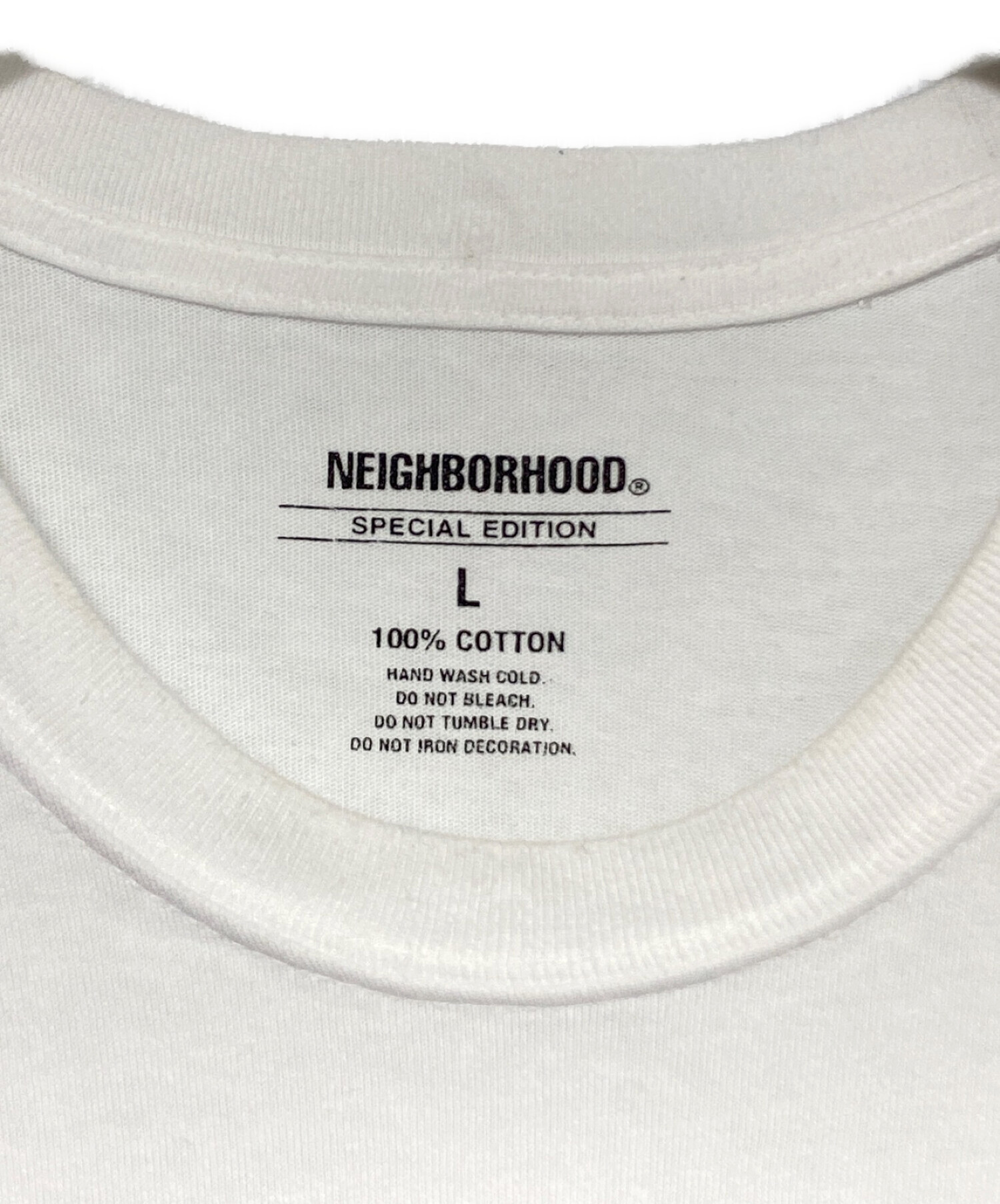 NEIGHBORHOOD (ネイバーフッド) 稲葉浩志 Tシャツ ホワイト サイズ:SIZE L