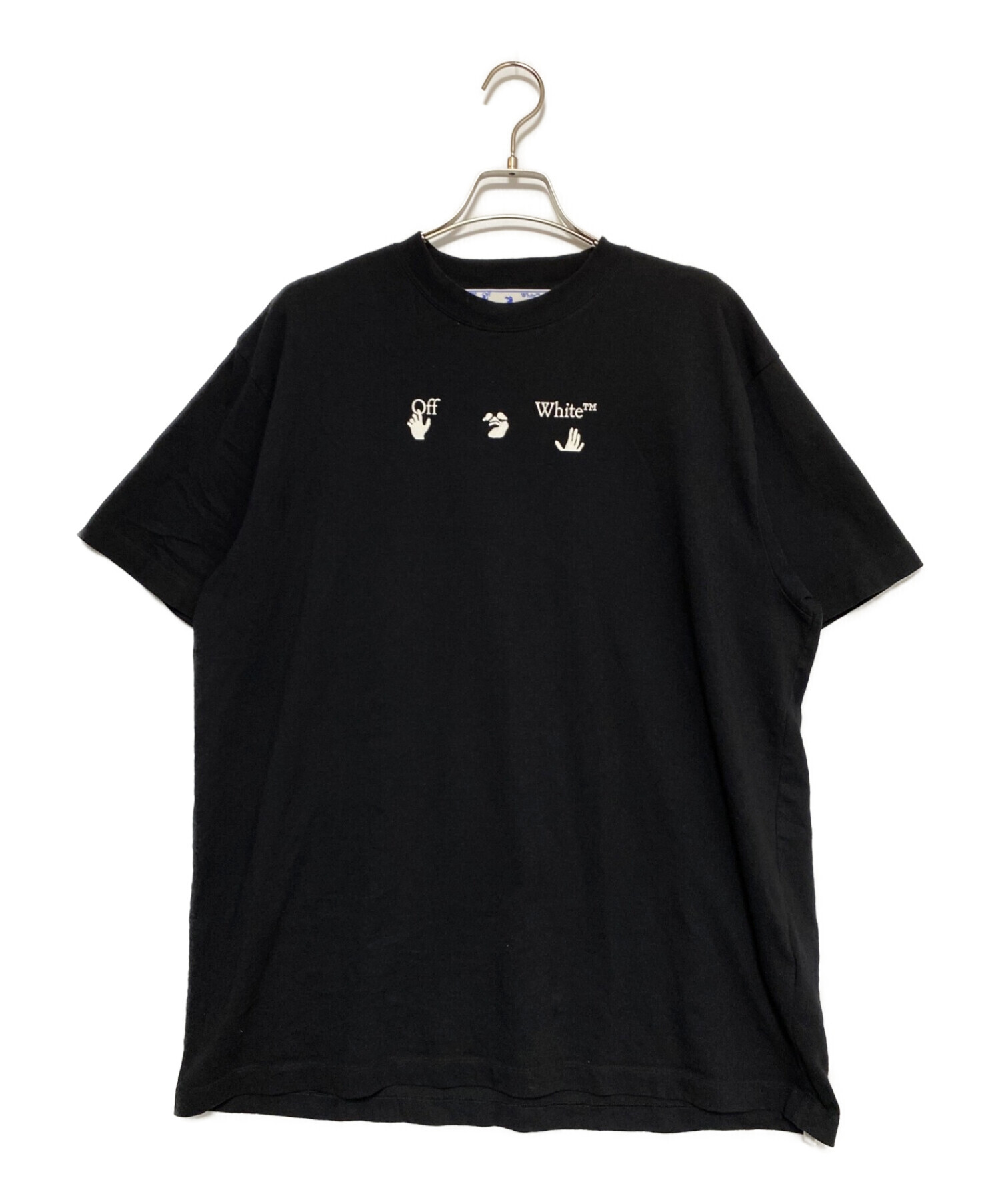 OFFWHITE (オフホワイト) PEACE WORLDWIDE ARROW S/S TEE ブラック サイズ:XS