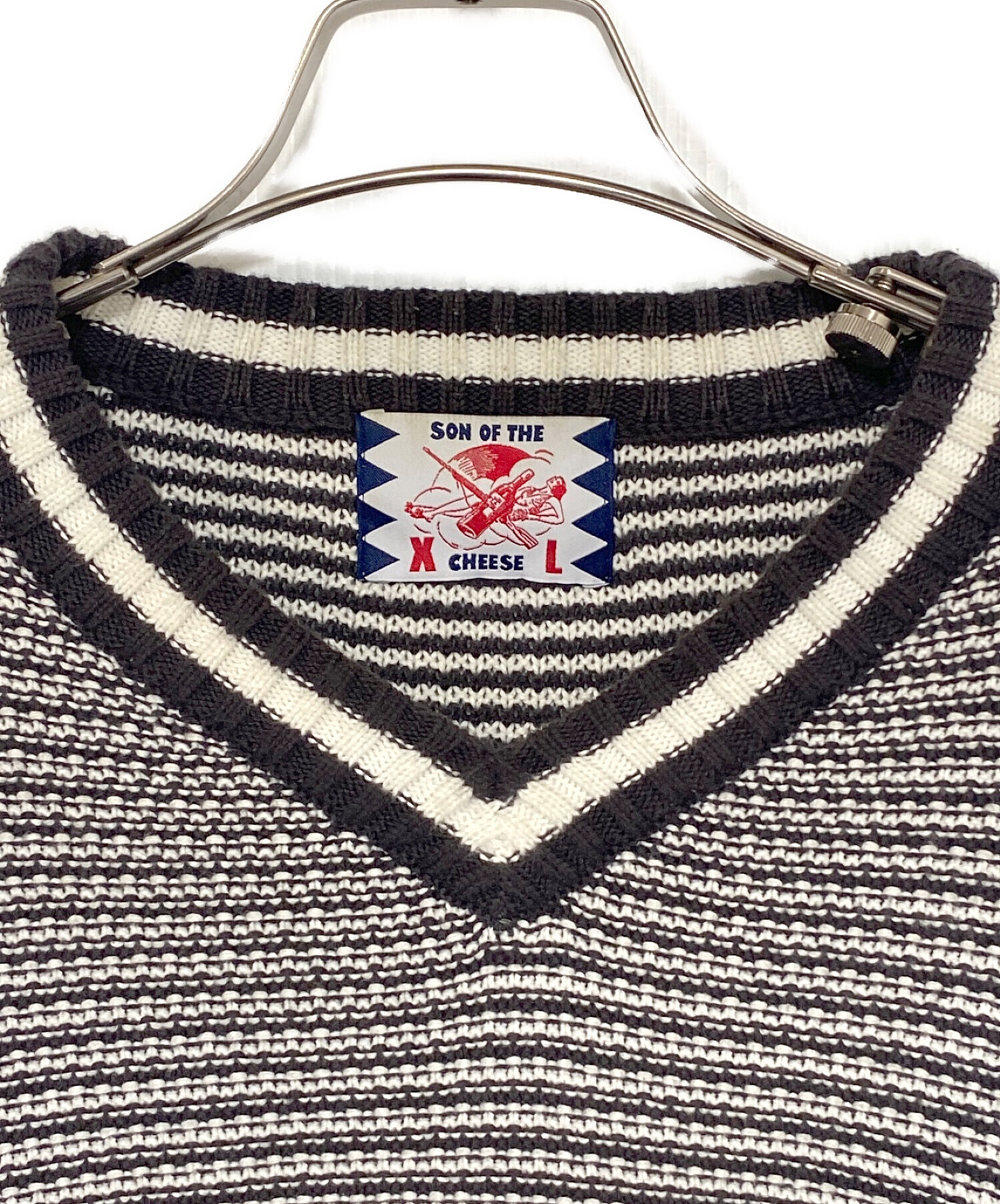 son of the cheese (（サノバチーズ）) 50% V knit グレー サイズ:XL