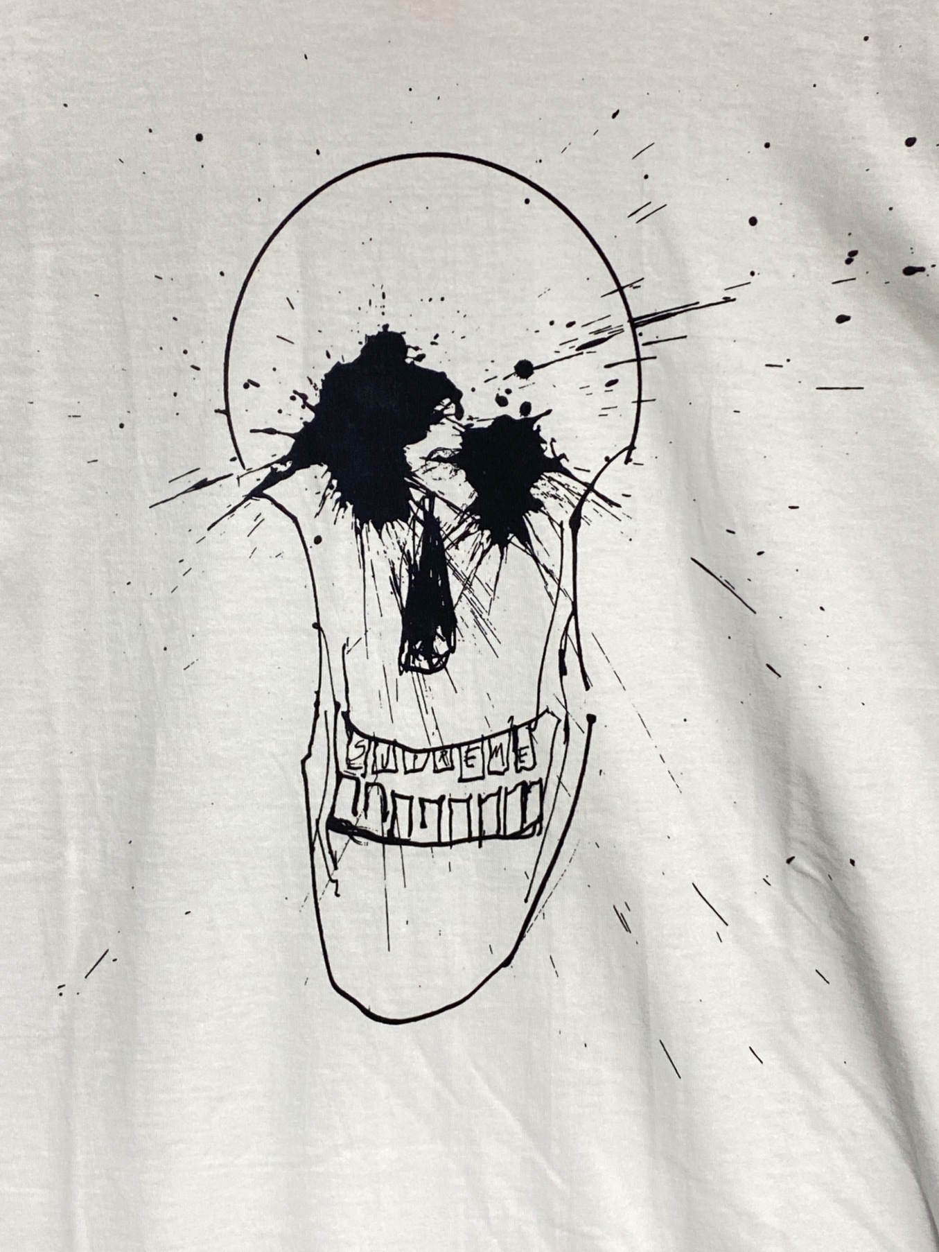 SUPREME (シュプリーム) Ralph Steadman Skull Tee ホワイト サイズ:M