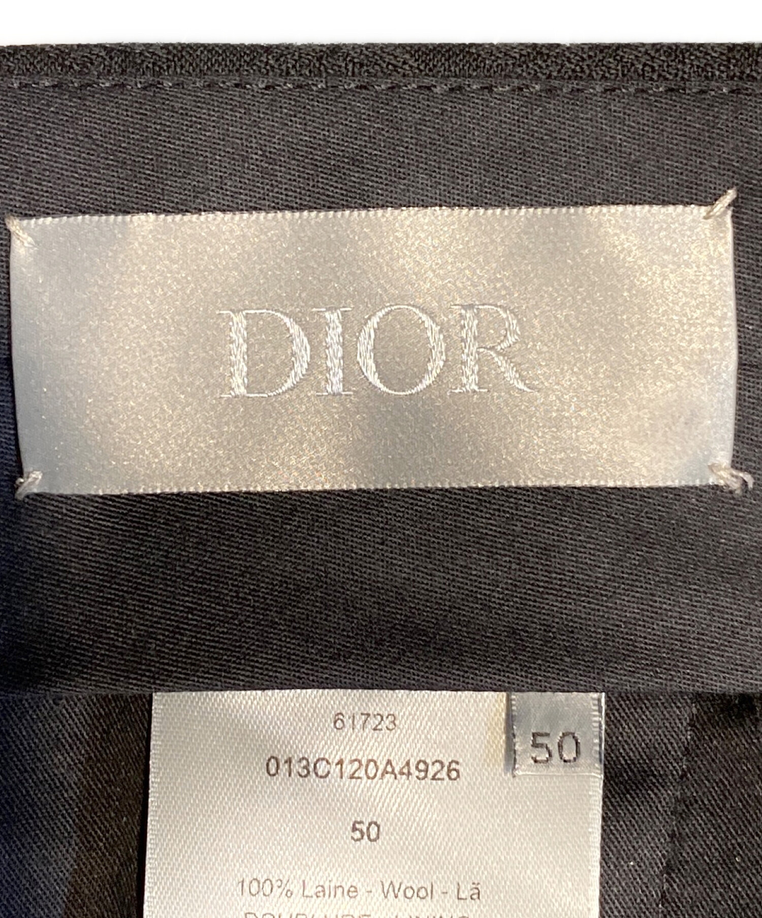 中古・古着通販】Dior (ディオール) パイソン柄スラックス ブラック