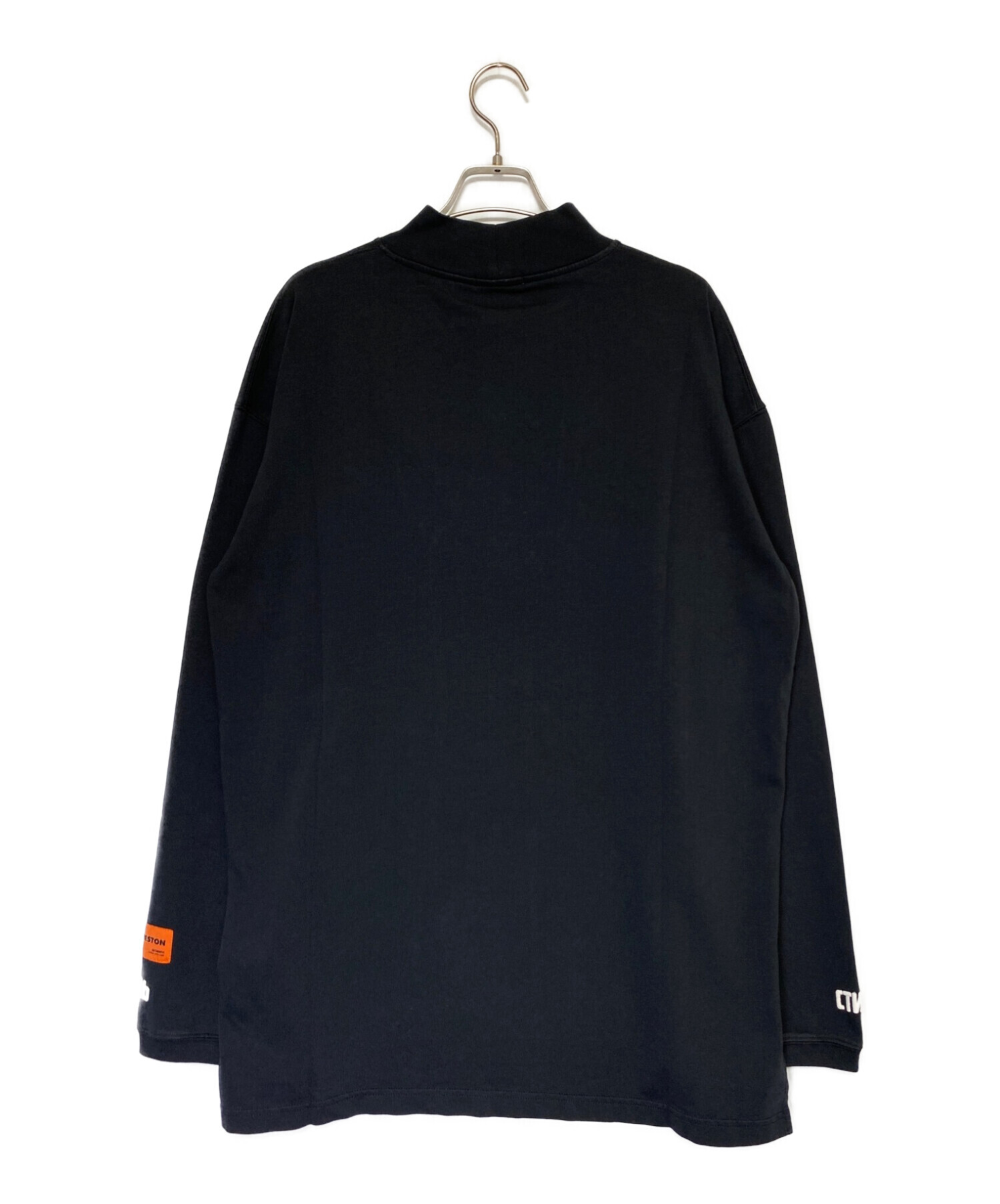 HERON PRESTON (ヘロンプレストン) LONG SLEEVE CTNMB TURTLENECK TEE ブラック サイズ:M