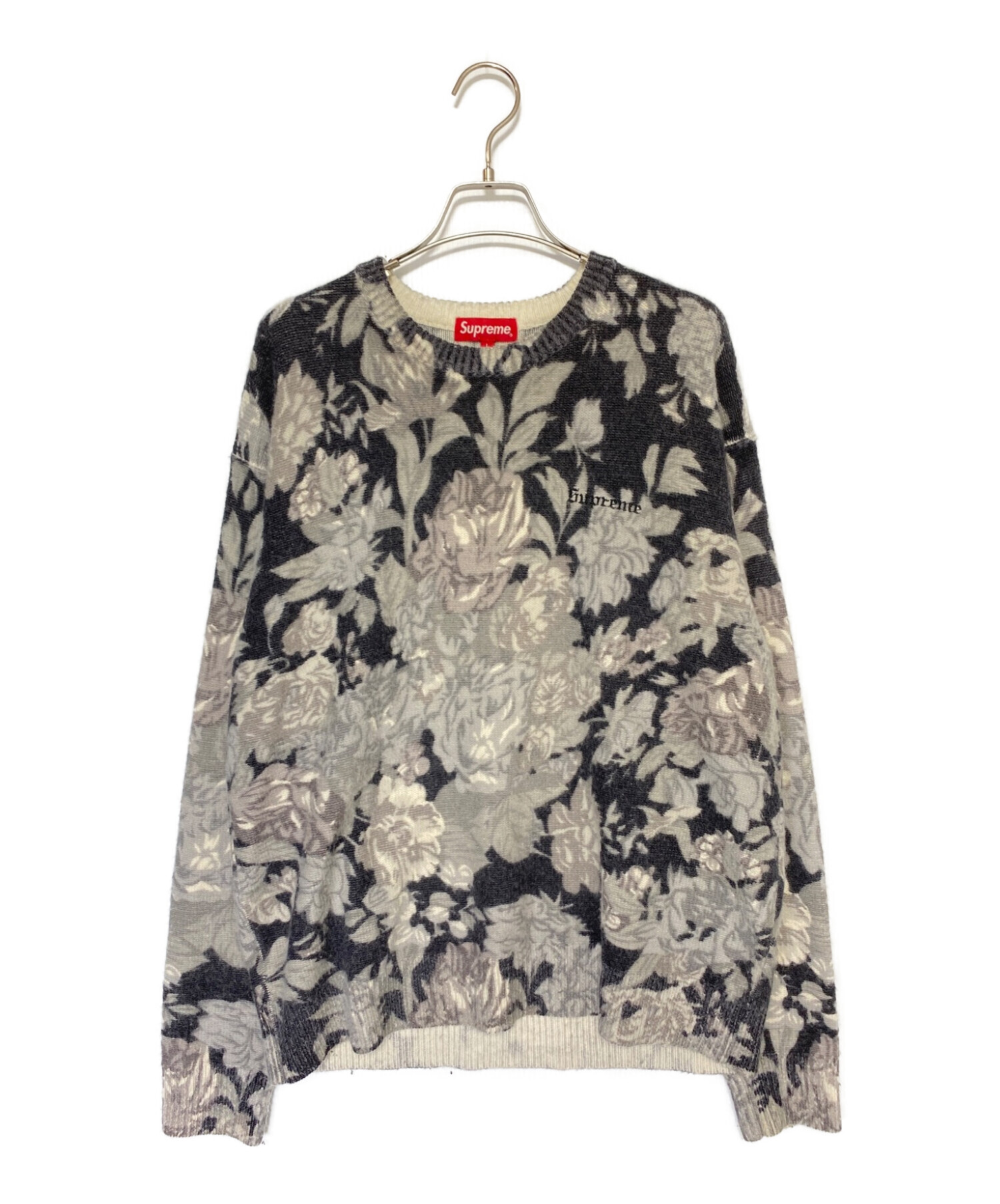 Supreme Printed Floral Angora Sweater L53センチ