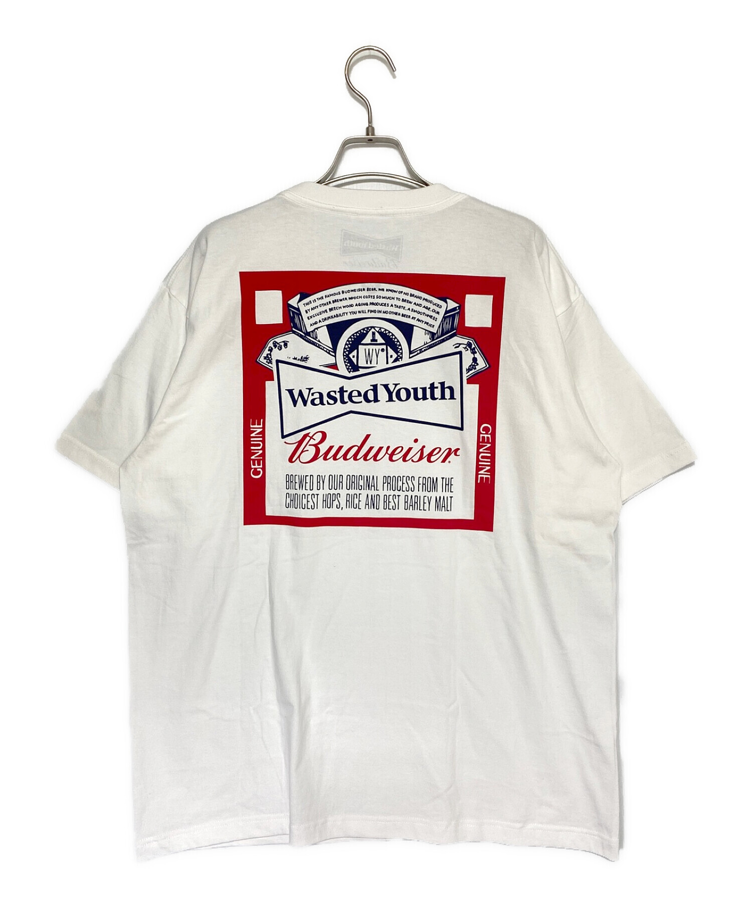 Wasted Youth Budweiser L/S T White XL
