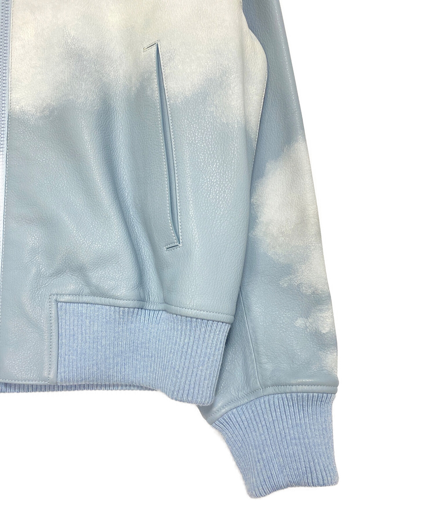 LOUIS VUITTON CLOUD LEATHER BOMBER JACKET - BLUE – CLB XXIII