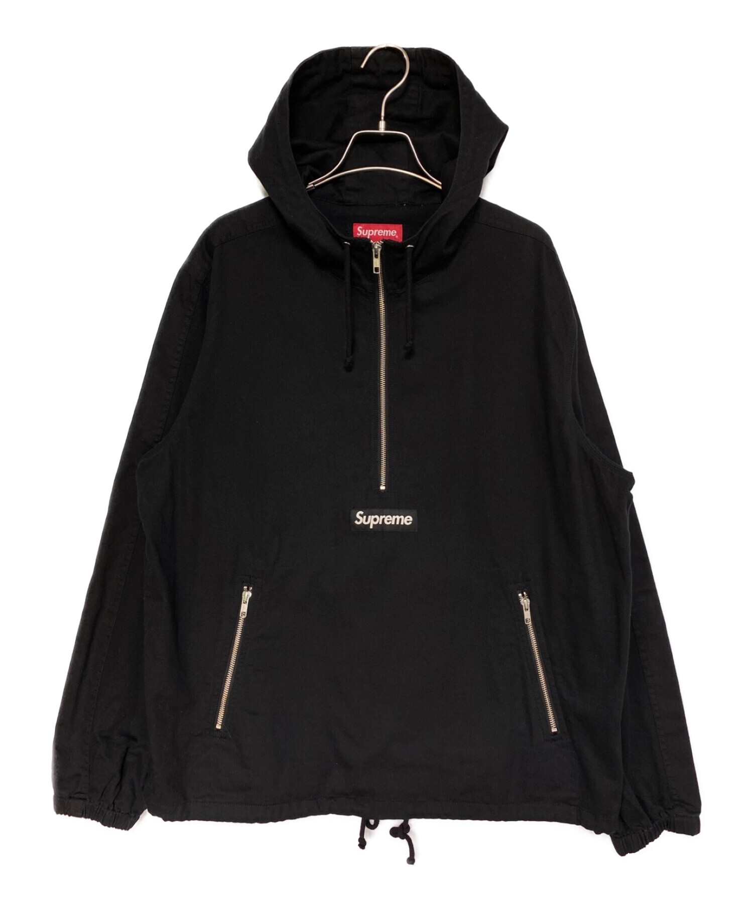 SUPREME (シュプリーム) Twill Anorak Jacket ブラック サイズ:L